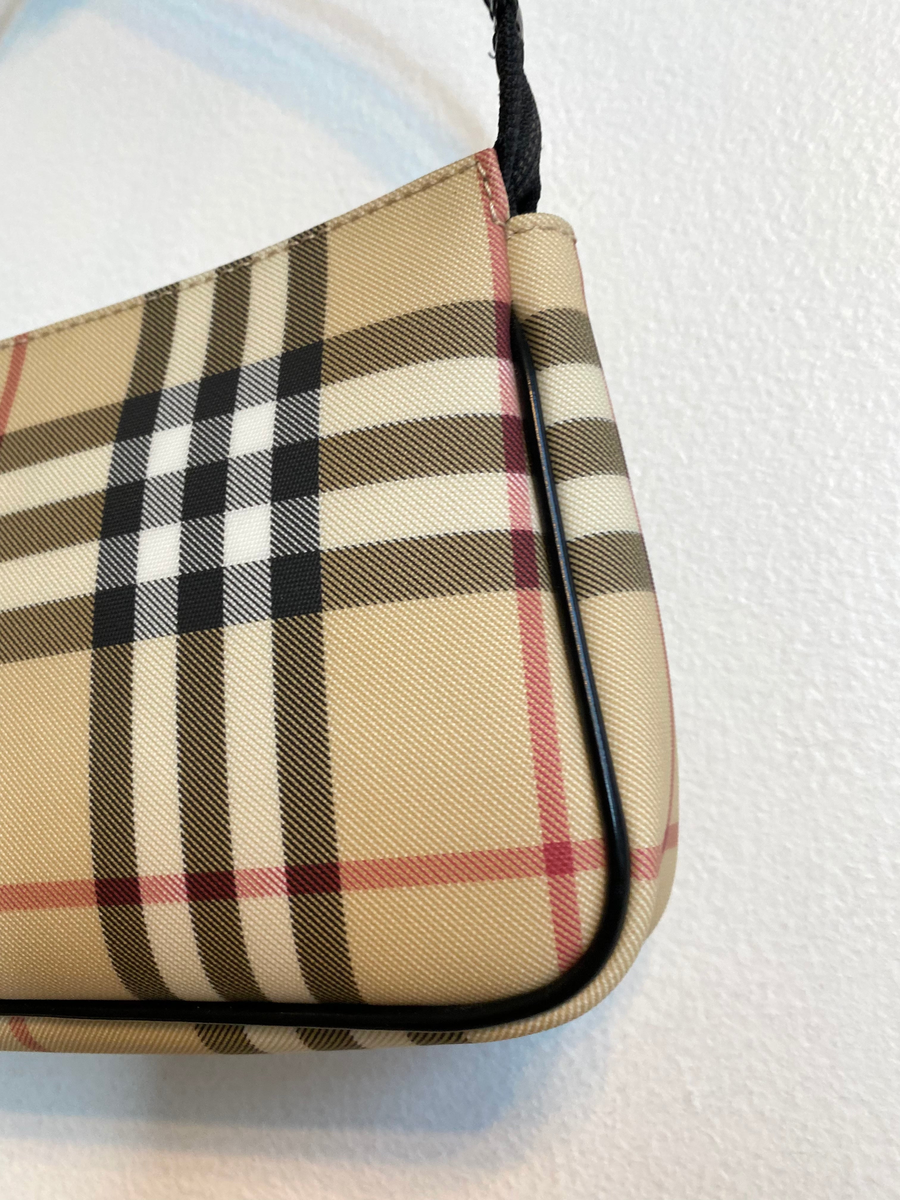 Authentic BURBERRY Nova Check Small Pouchette Bag – Valamode