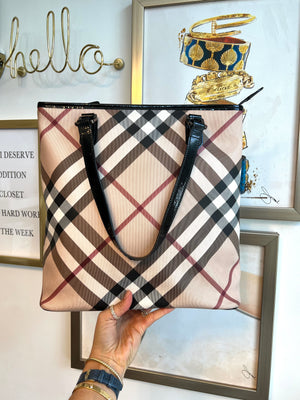 Authentic BURBERRY Nova Check Tote – Valamode