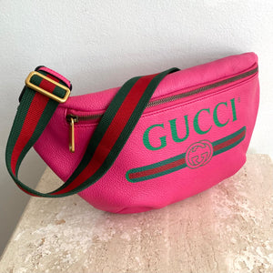 gucci pink belt bag