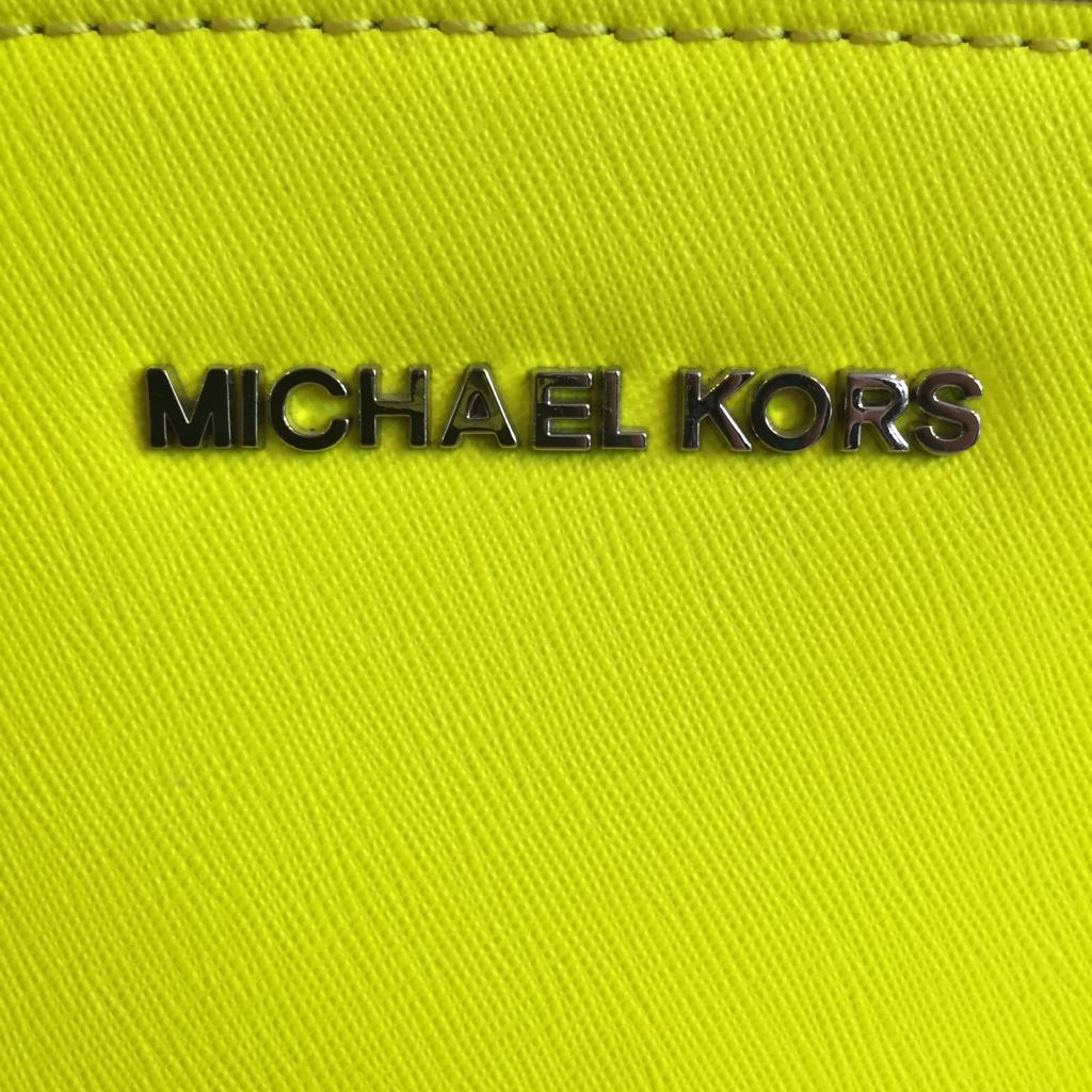 Authentic MICHAEL KORS Neon Yellow Leather Handbag – Valamode