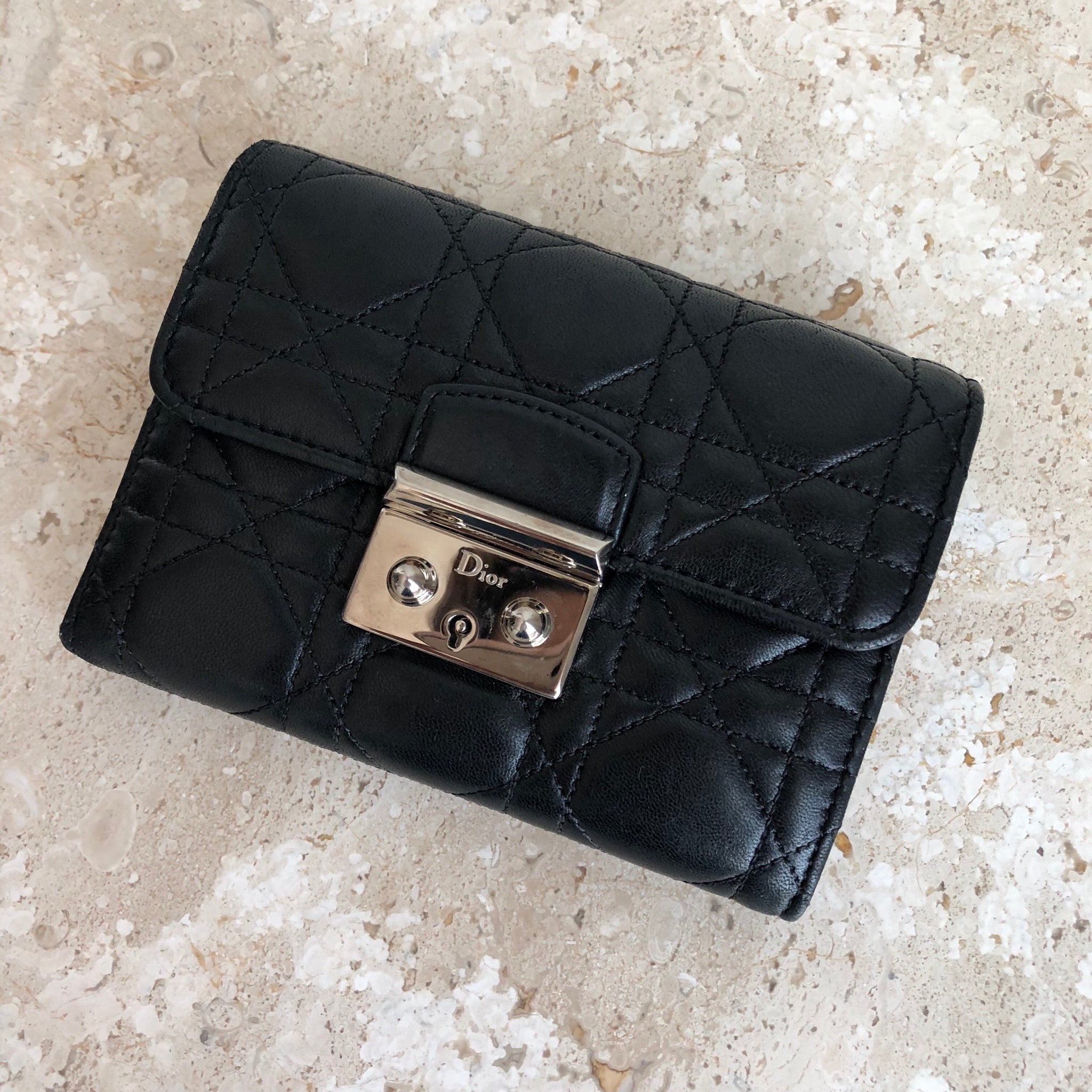 Christian Dior 30 Montaigne Compact Wallet  STYLISHTOP