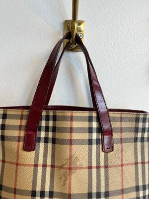 Authentic BURBERRY Vintage Nova Check Haymarket Tote – Valamode