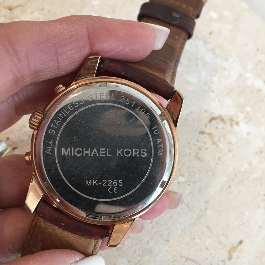 all stainless steel michael kors watch