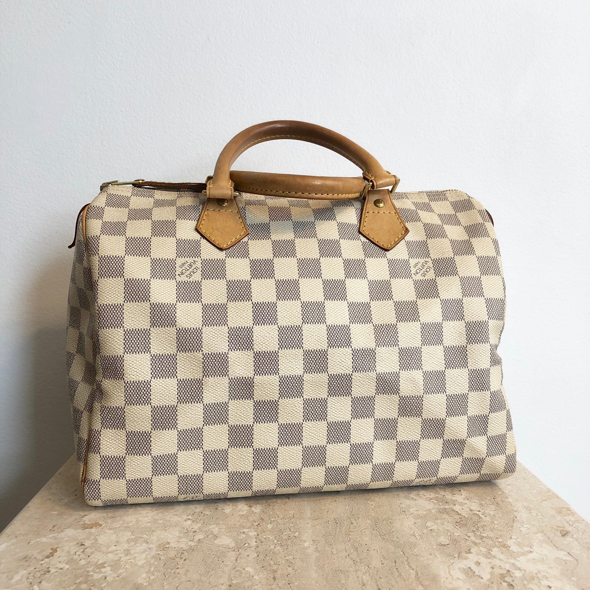 Authentic LOUIS VUITTON Azur Speedy 30 – Valamode