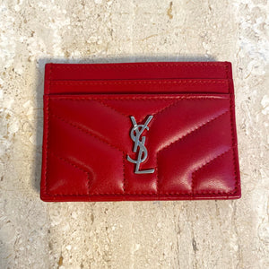 ysl neon card holder