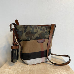 Authentic BURBERRY Canvas Check Camouflage Mini Ashby Crossbody – Valamode
