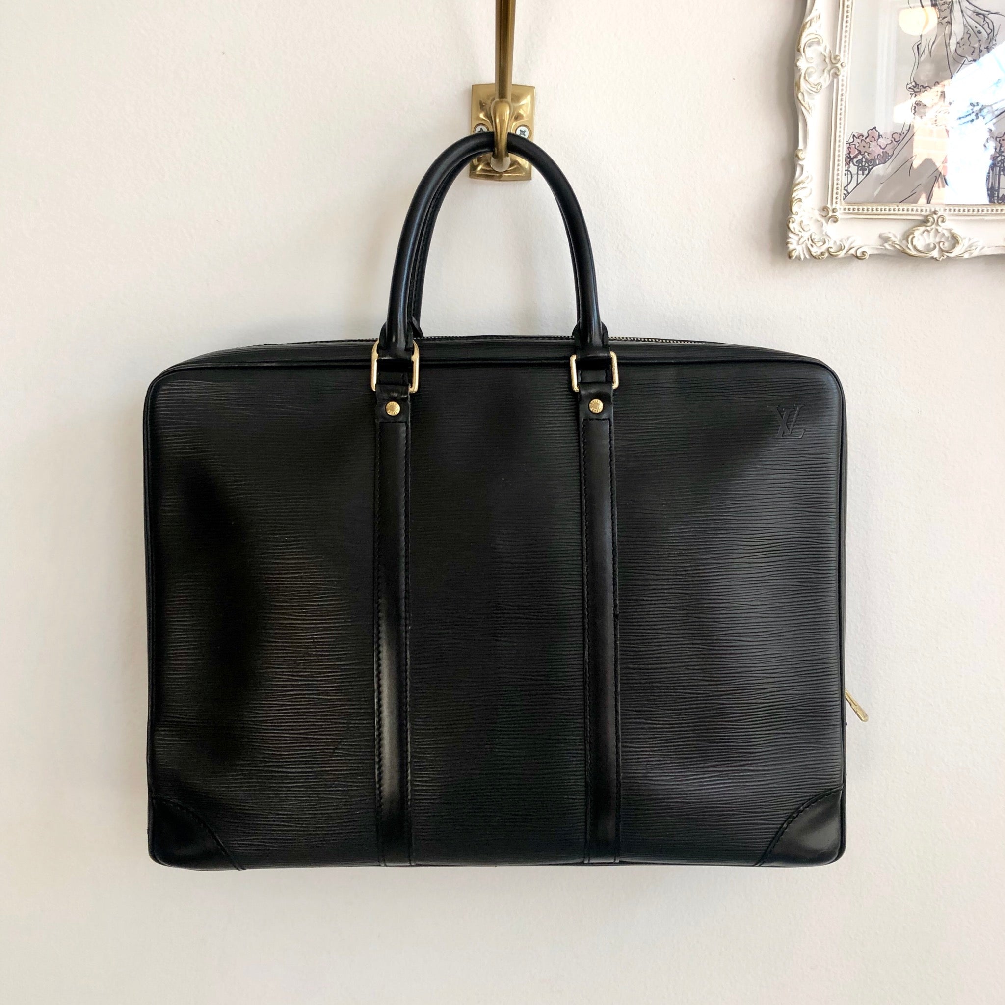 leather louis vuitton briefcase