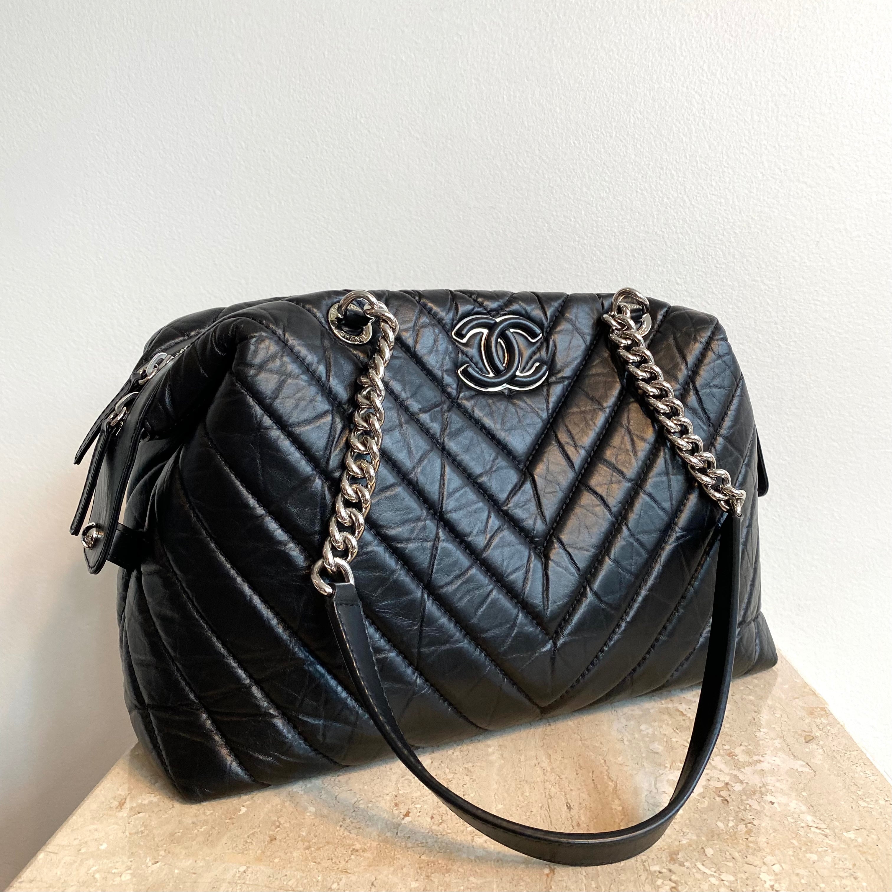 Chanel Coco Pleats Soft Flap Hobo In Black Aged Calfskin With Ruthenium  Hardware SOLD  xn90absbknhbvgexnp1ai443