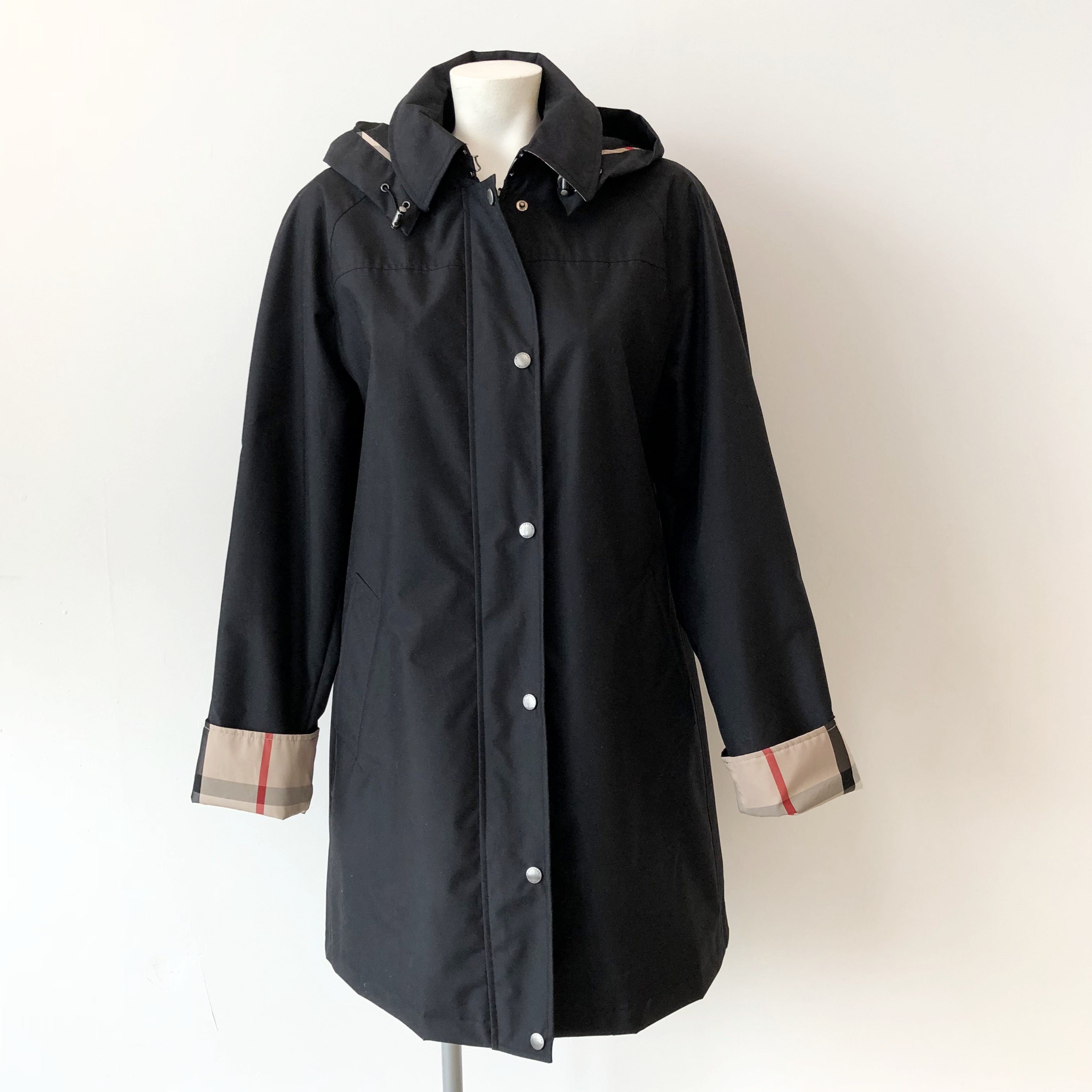 Authentic BURBERRY Black Rain Coat – Valamode