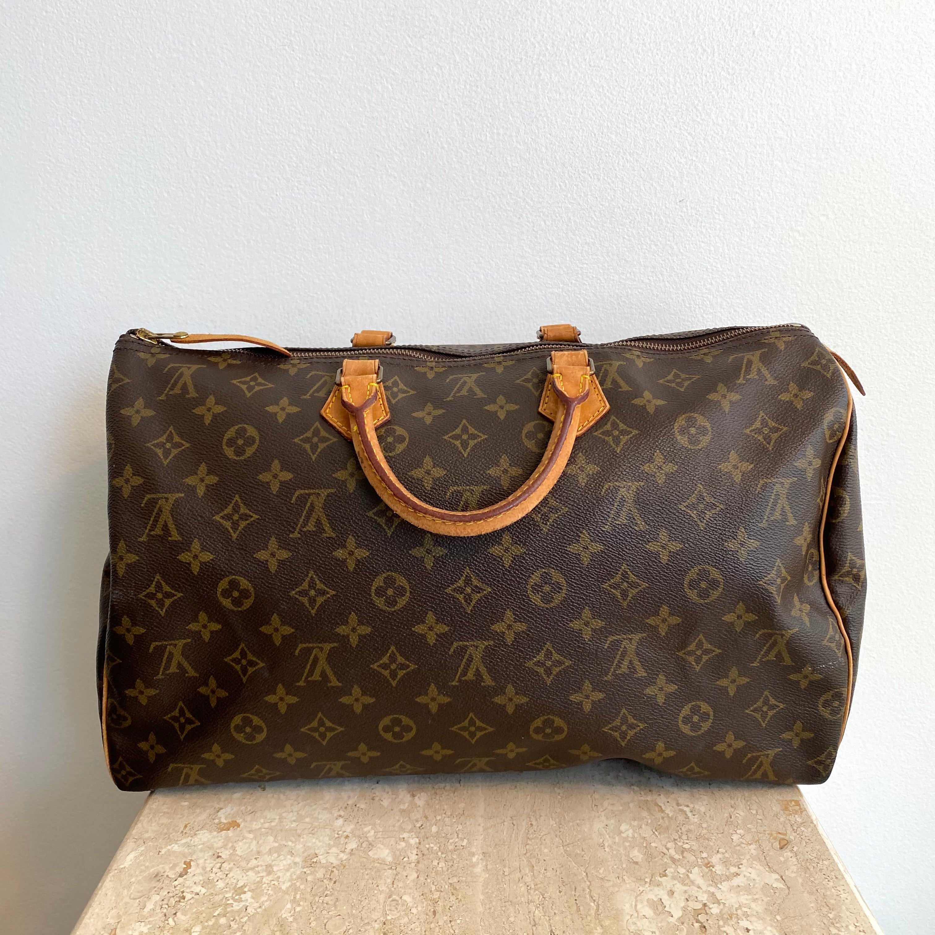 Authentic LOUIS VUITTON Vintage Monogram Speedy 40 â Valamode