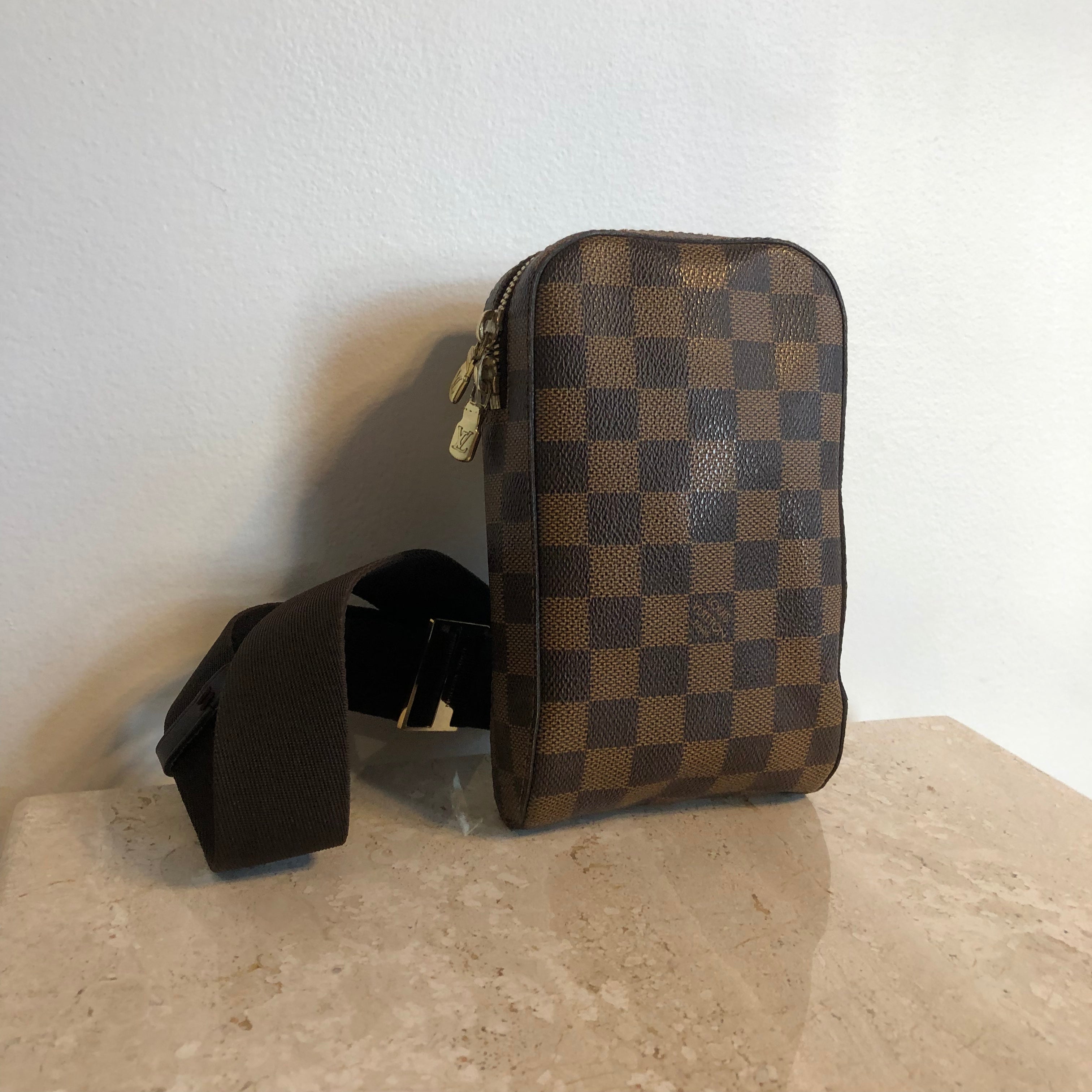 Louis Vuitton Geronimo Damier Waist Bag  MW Designer Boutique