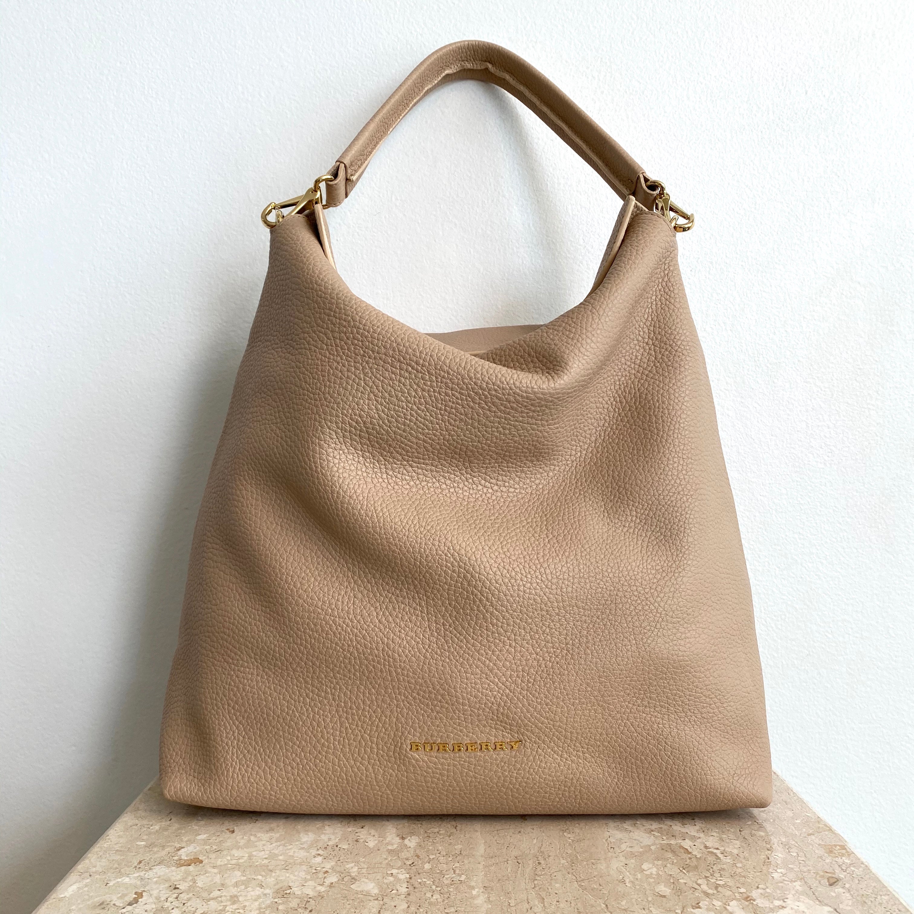 Authentic BURBERRY Cale Blush/Nude Hobo – Valamode