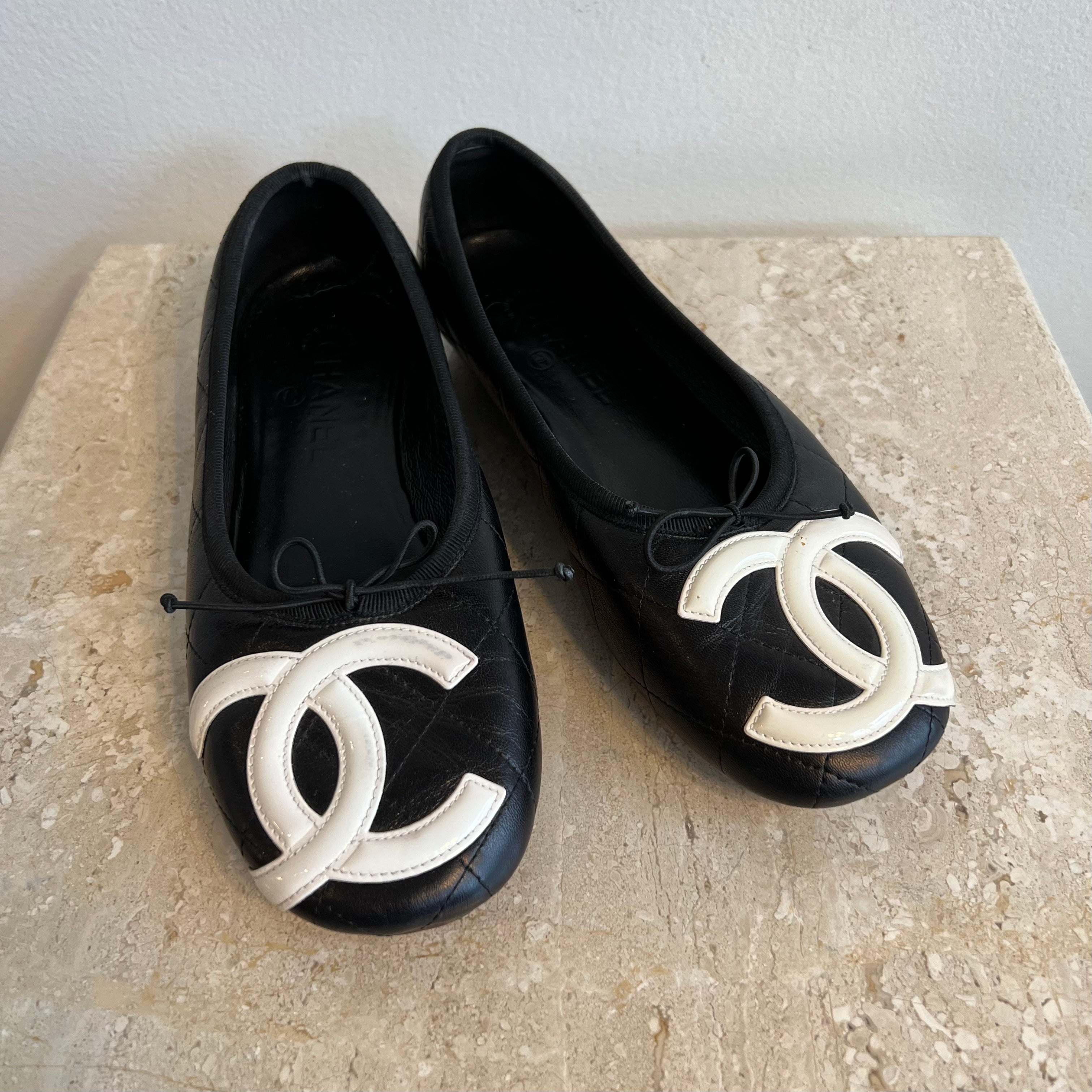 authentic chanel ballet flats