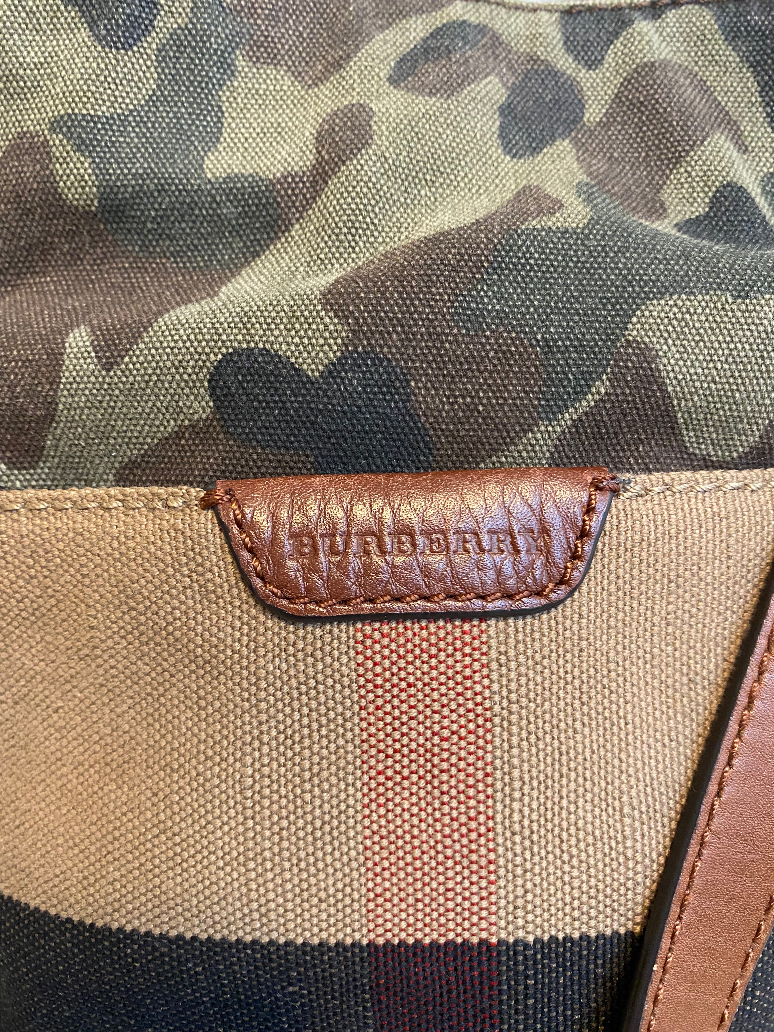 Authentic BURBERRY Canvas Check Camouflage Mini Ashby Crossbody – Valamode