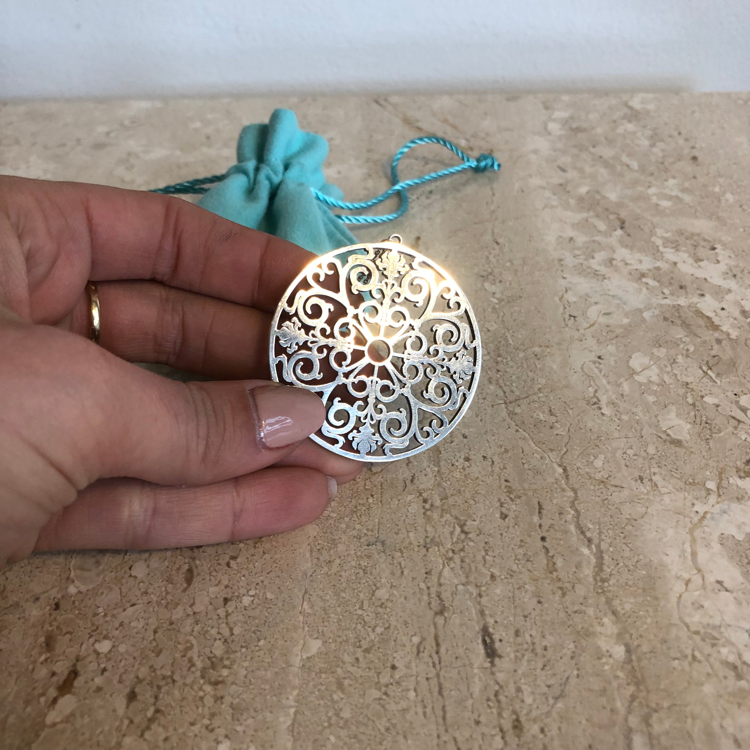 tiffany enchant round pendant