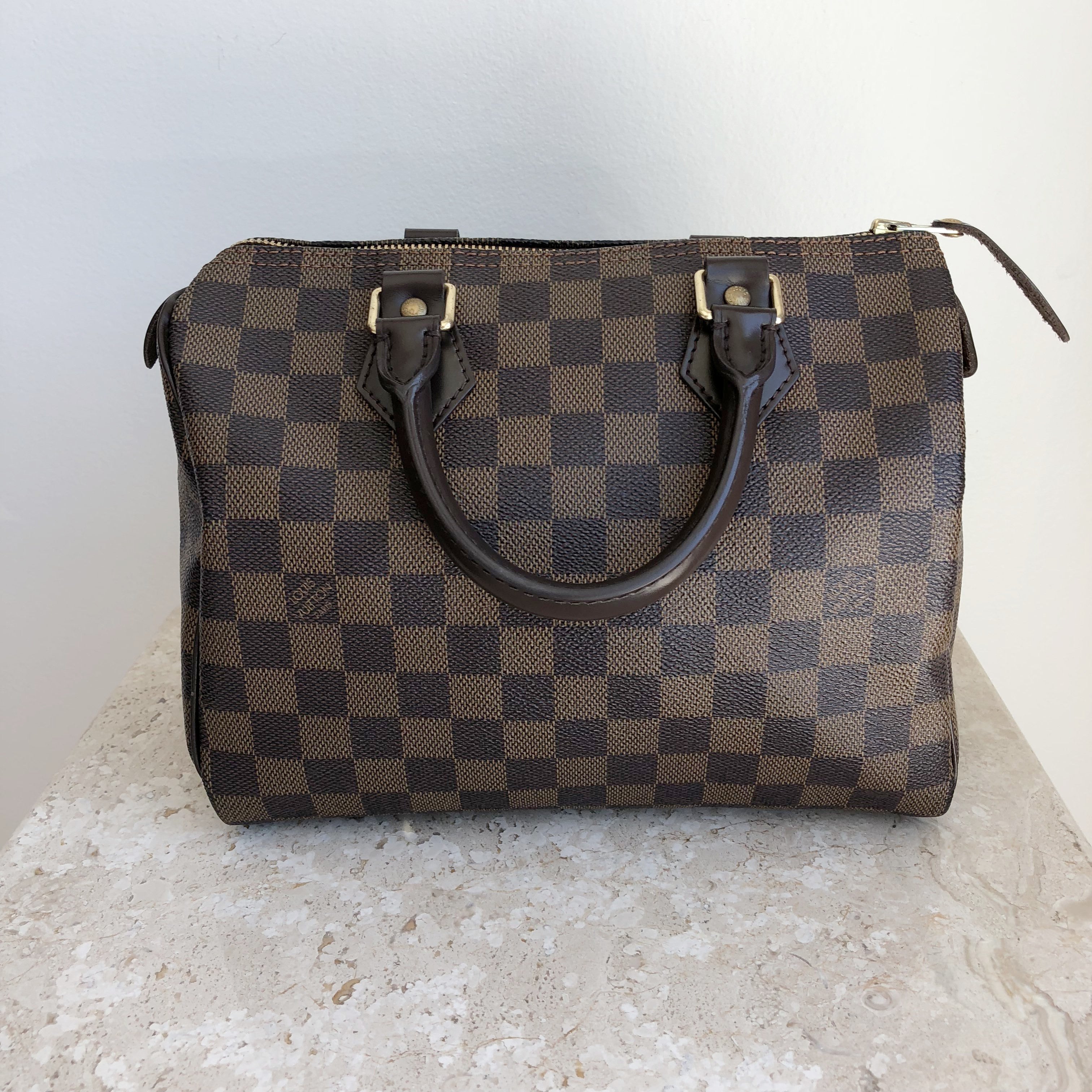 Authentic LOUIS VUITTON Speedy Damier Ebene 25 – Valamode