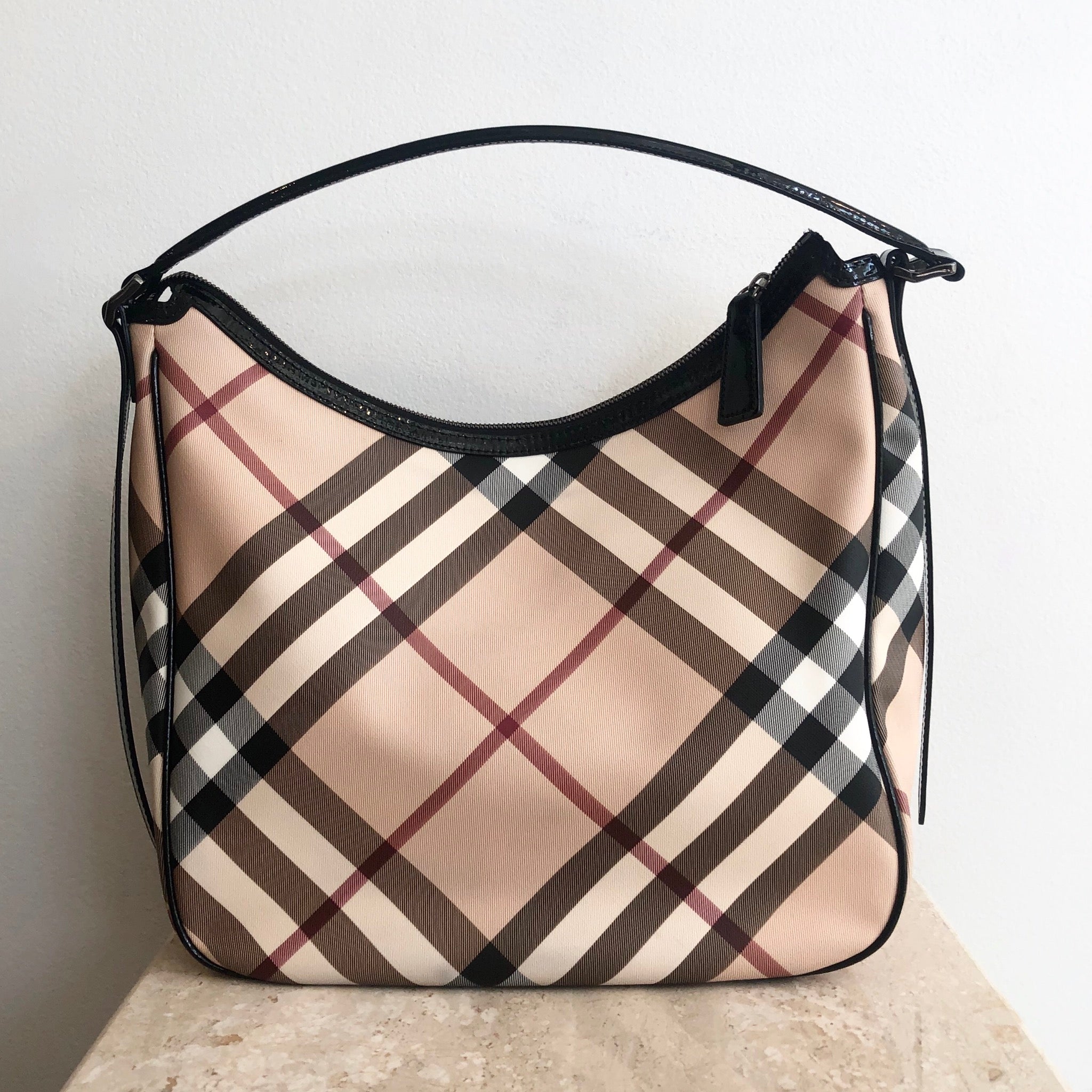 Authentic BURBERRY Nova Check Hobo Bag – Valamode