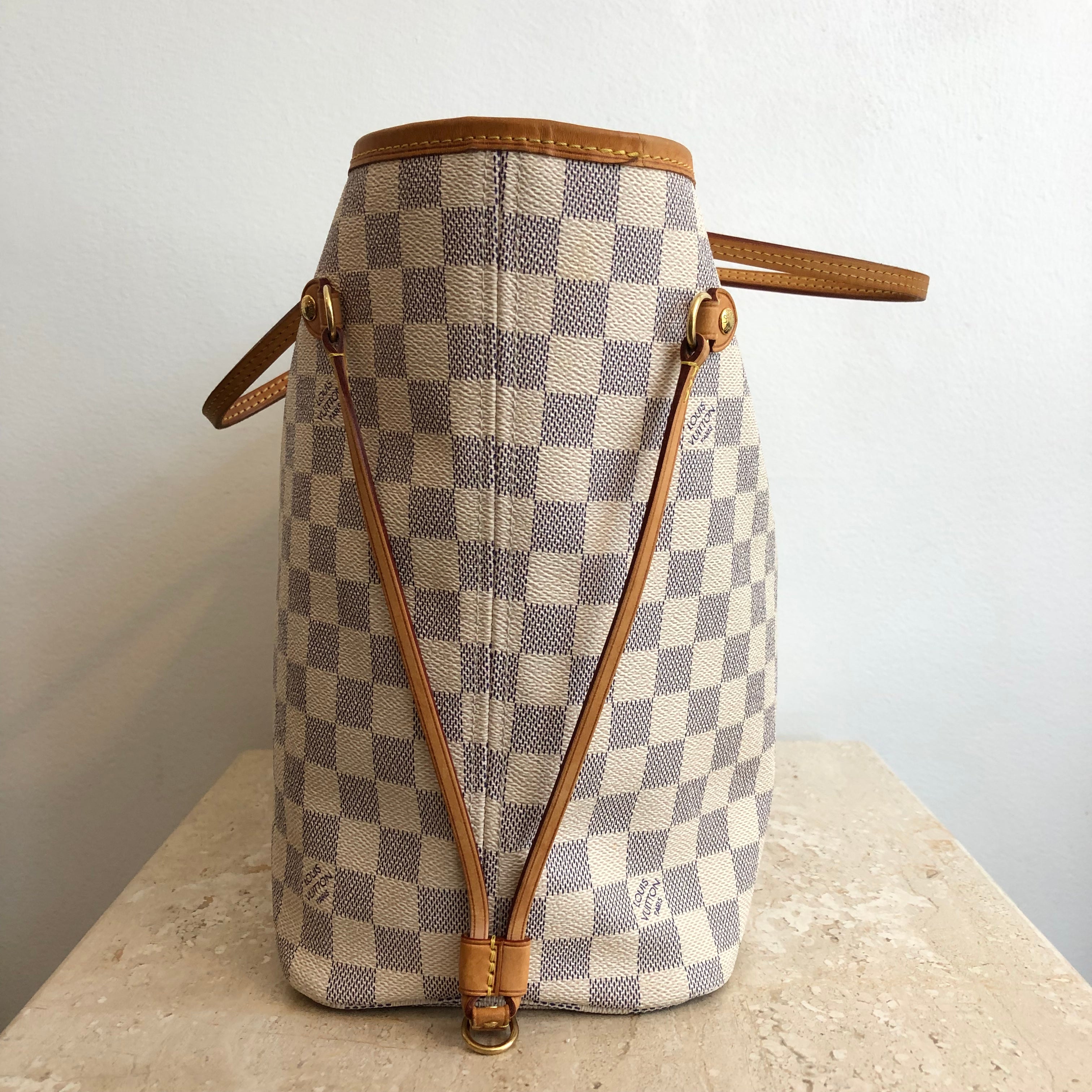 Authentic Louis Vuitton Neverfull Damier Azur mm