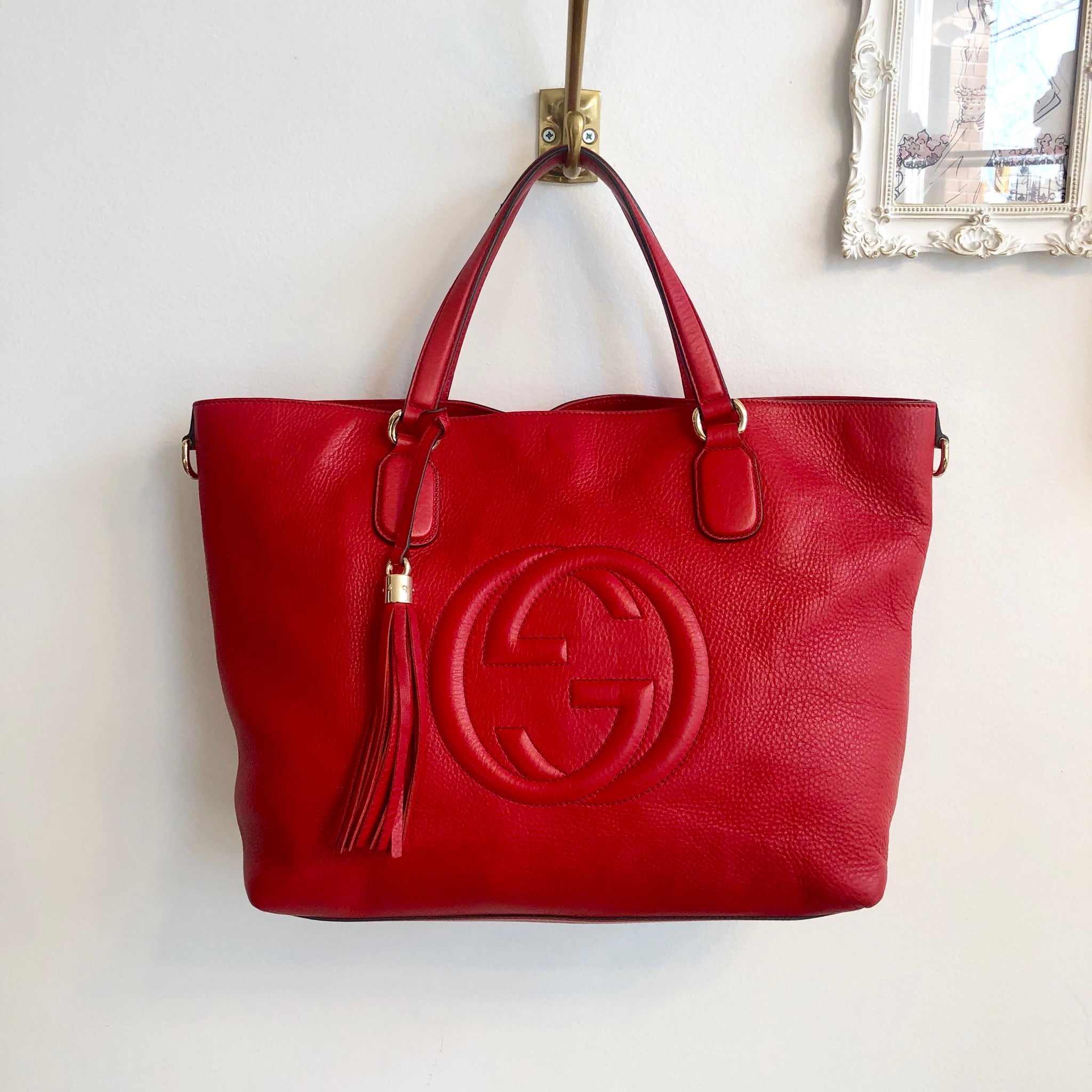 Authentic GUCCI Soho Red Tote – Valamode