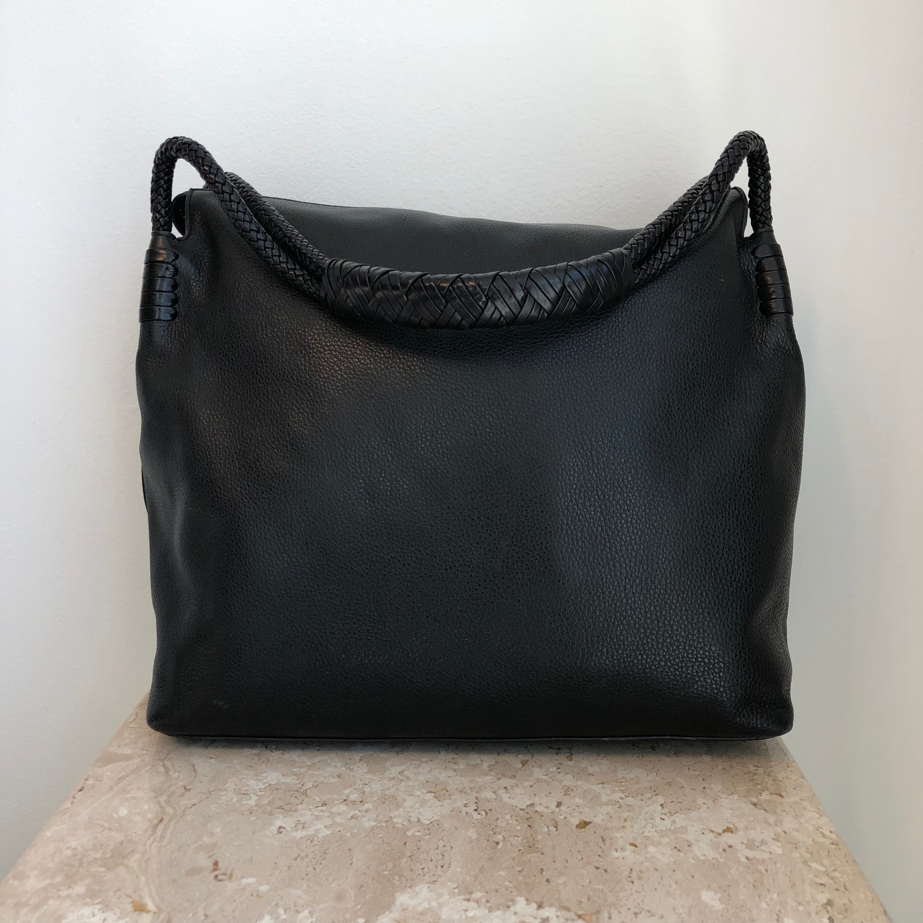 Authentic TORY BURCH Taylor Black Leather Hobo – Valamode