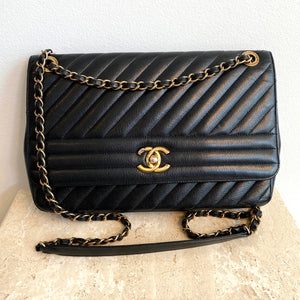 chanel classic tasche ueberschlag