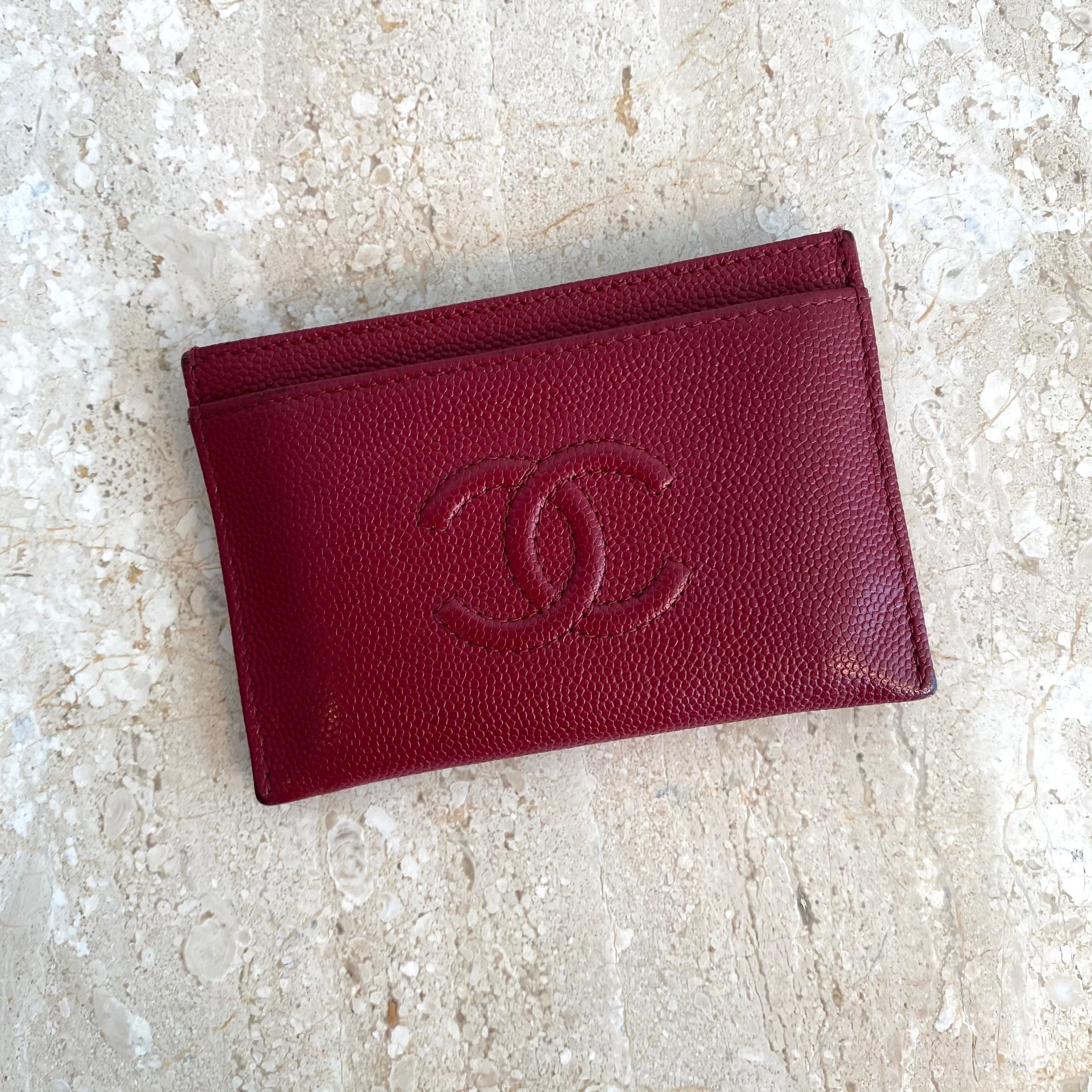 Chanel 19B Collection UnboxingTrue Red Card Holder in Light Gold  HWCaviar LeatherChanel SLGs  YouTube