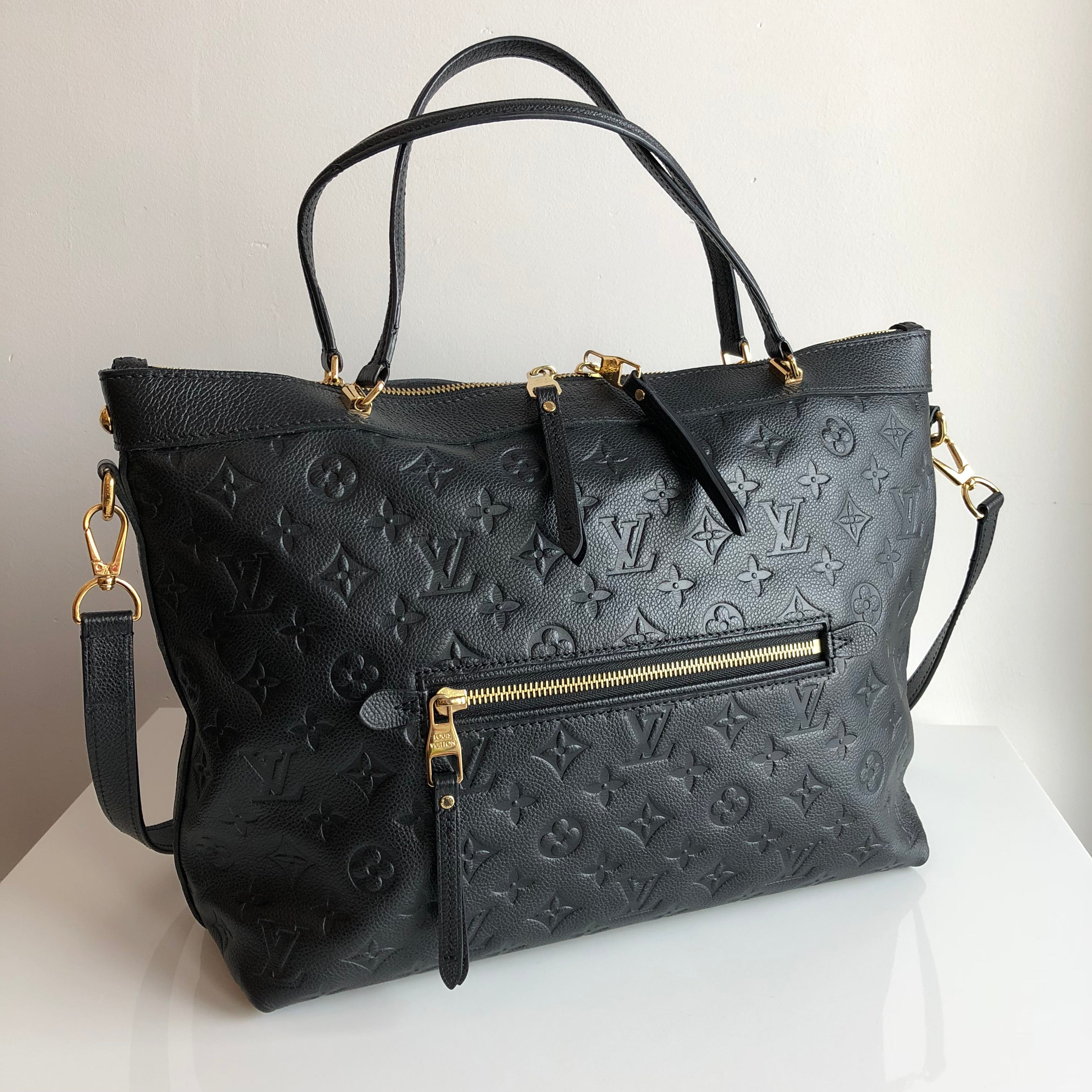 Louis Vuitton Neverfull Bag MM Black Monogram Empreinte Leather Brand New  WTag  eBay