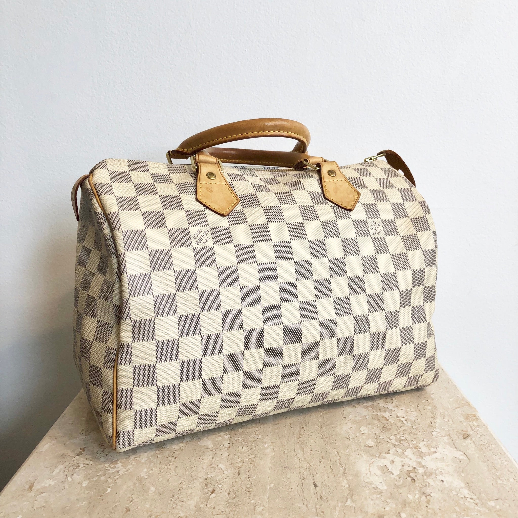 Authentic LOUIS VUITTON Azur Speedy 30 – Valamode