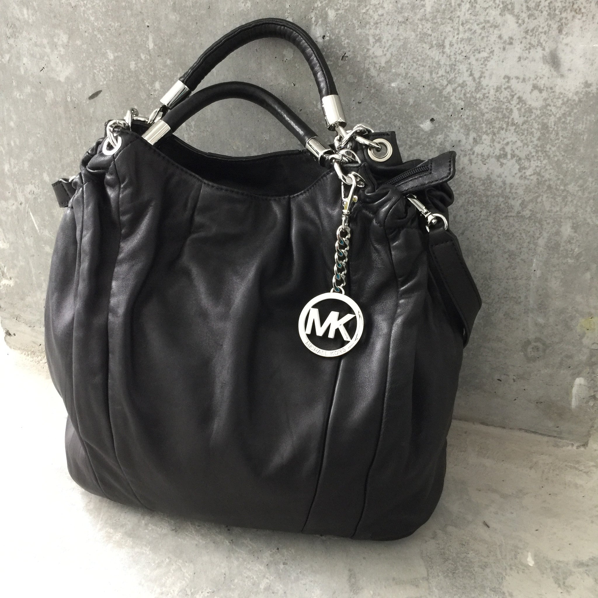 michael kors soft leather handbag