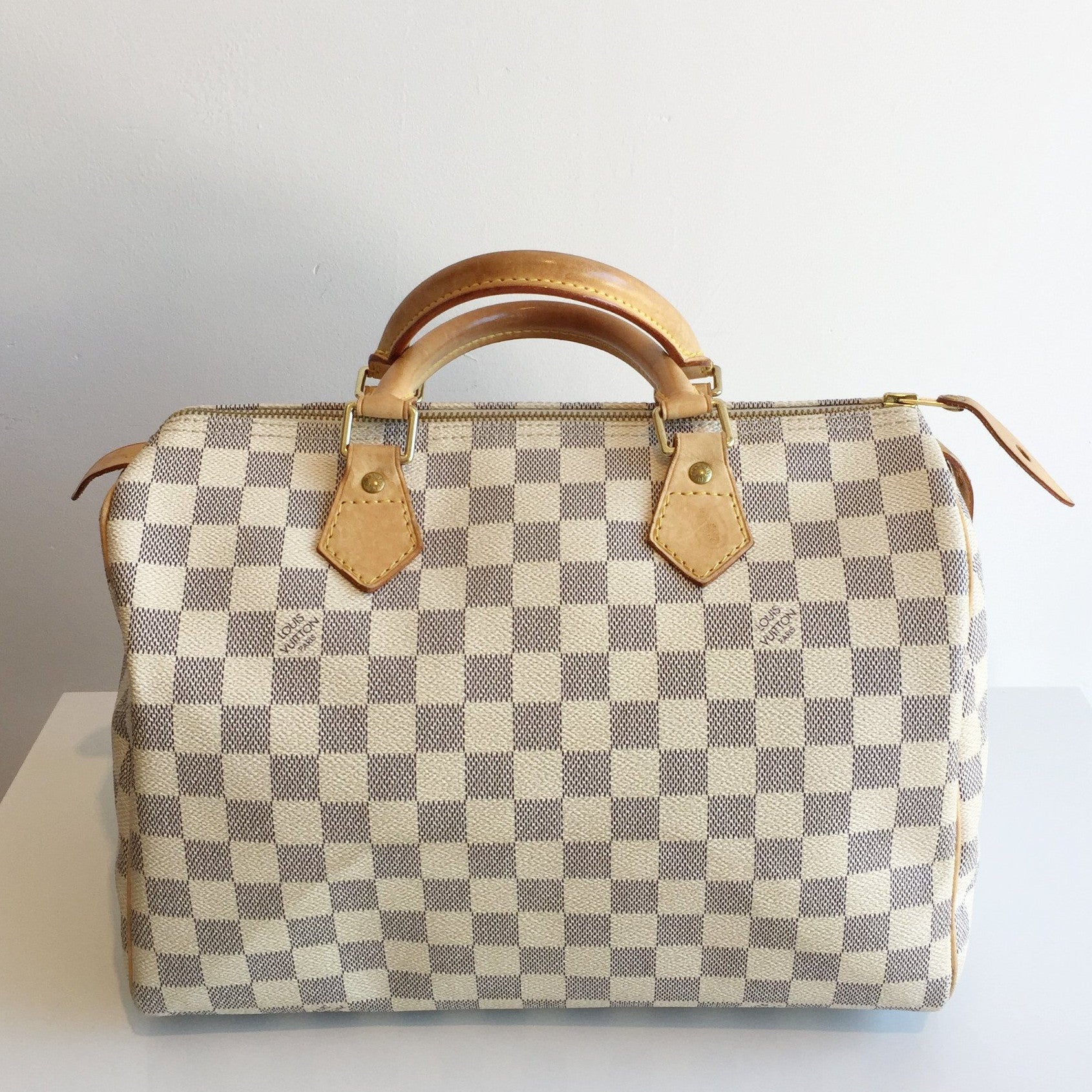 Authentic LOUIS VUITTON Speedy 30 Azur – Valamode