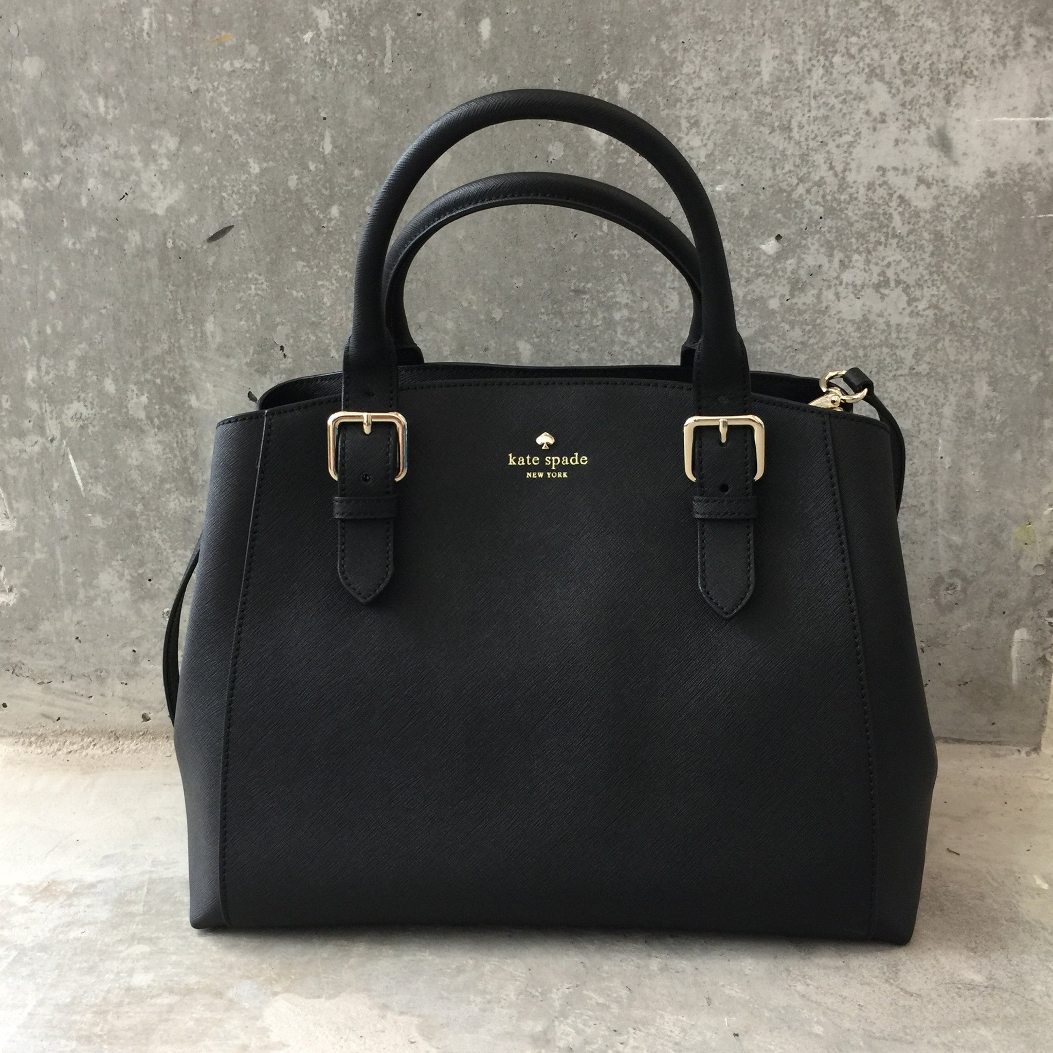 Authentic KATE SPADE Black Saffiano Bag – Valamode