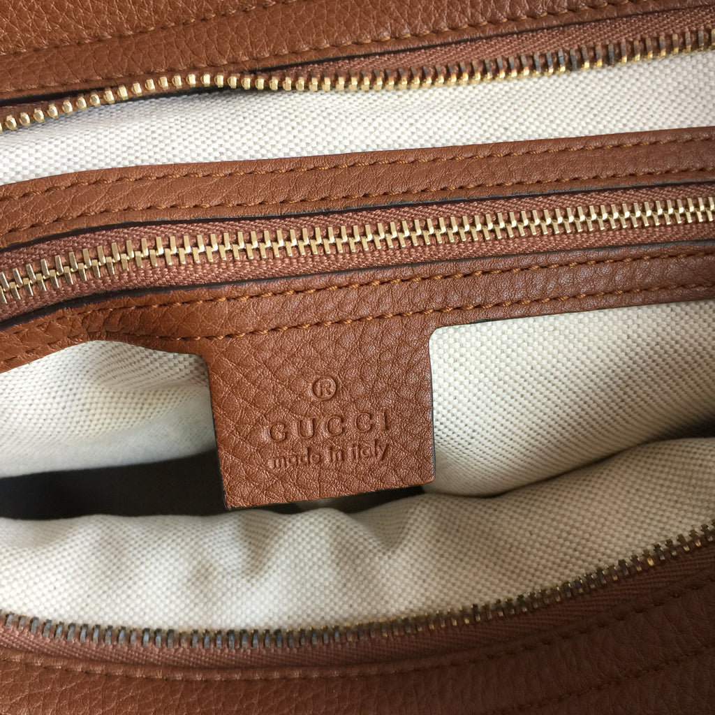 Authentic GUCCI Brown Leather Tote – Valamode