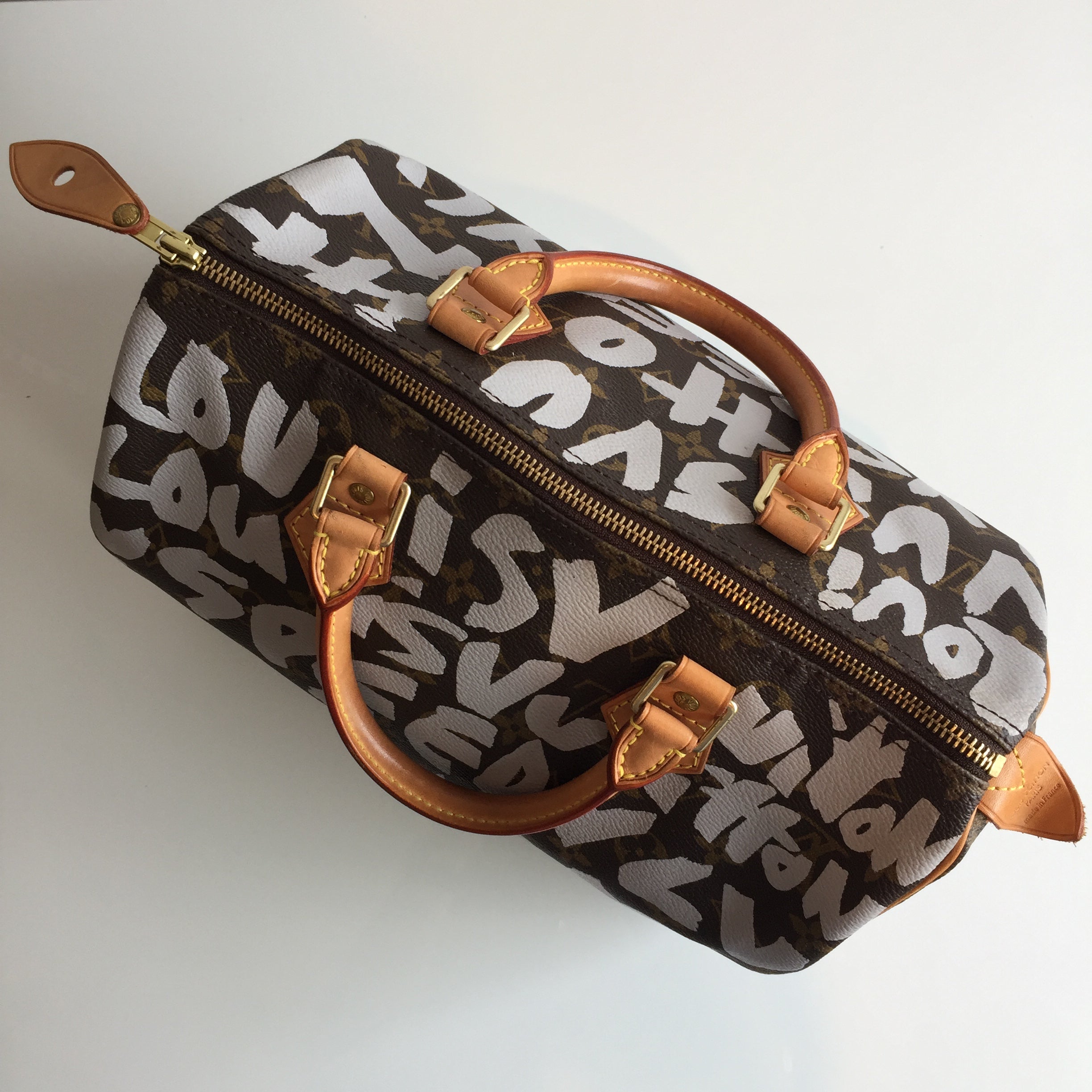 Authentic LOUIS VUITTON Stephen Sprouse Graffiti Speedy 30 Silver – Valamode