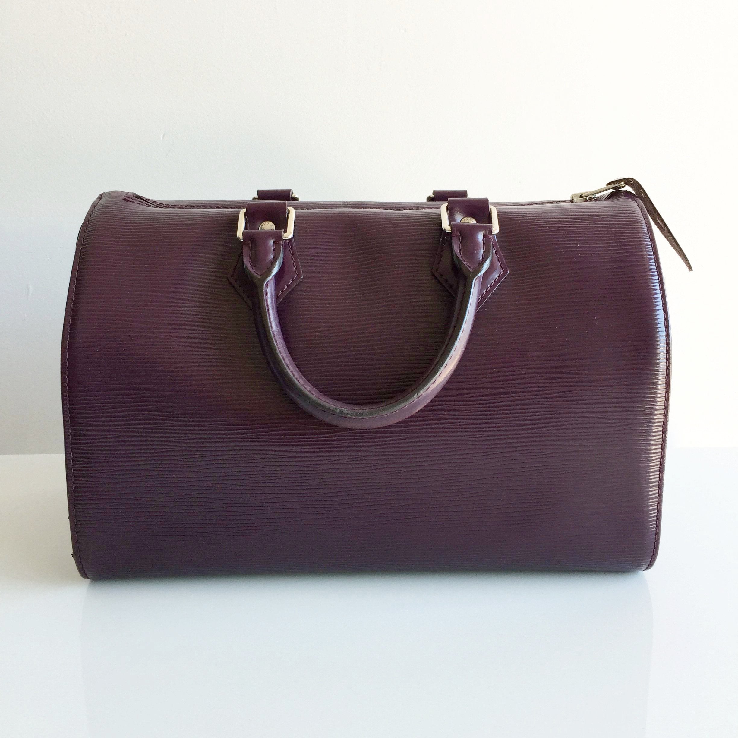 Authentic LOUIS VUITTON Epi Speedy 25 Cassis – Valamode