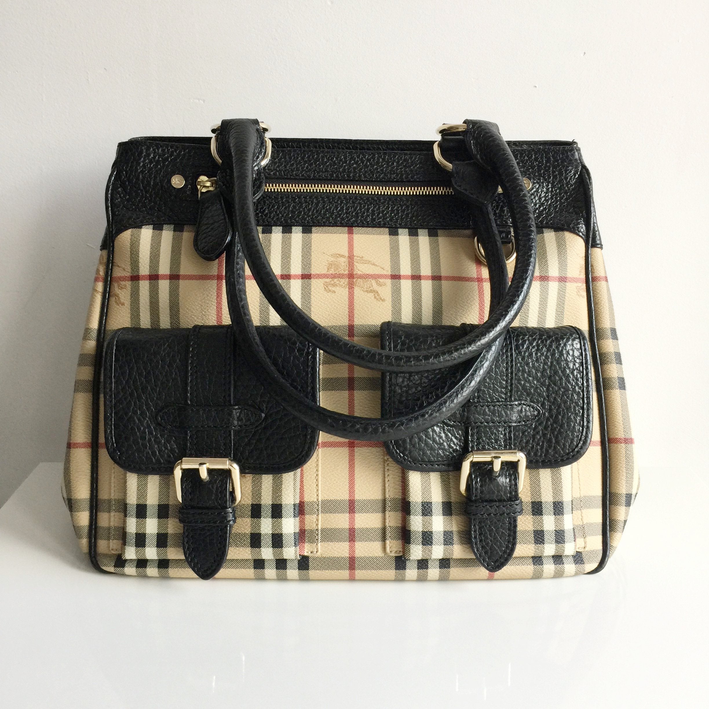 Authentic BURBERRY Haymarket Large Tote – Valamode