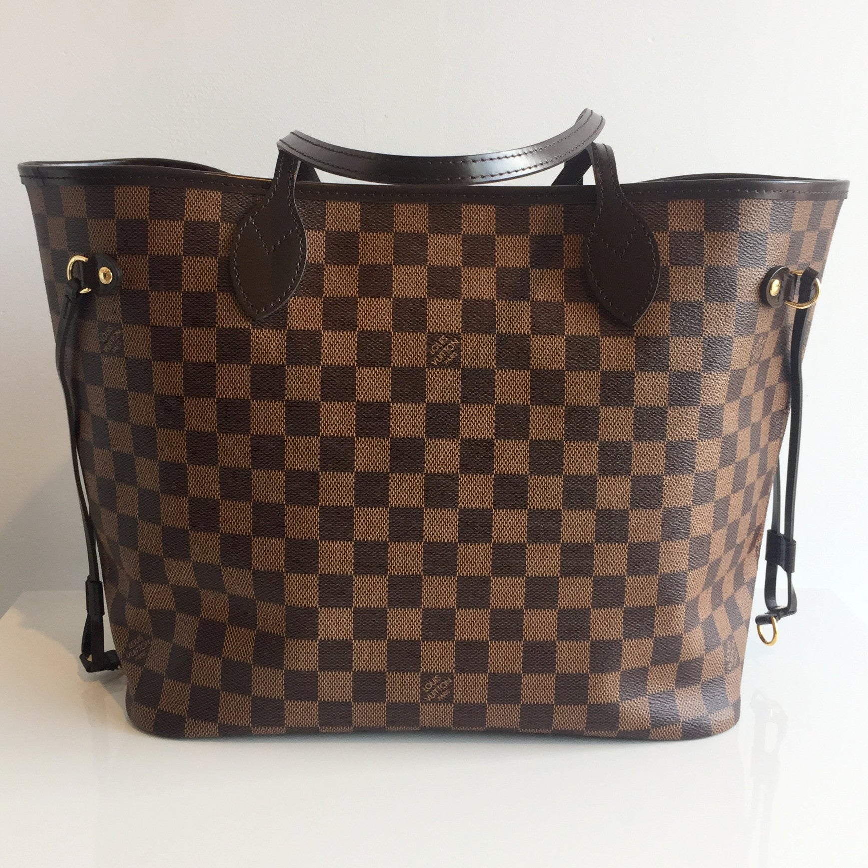 Authentic LOUIS VUTTON Neverfull MM Damier Ebene – Valamode