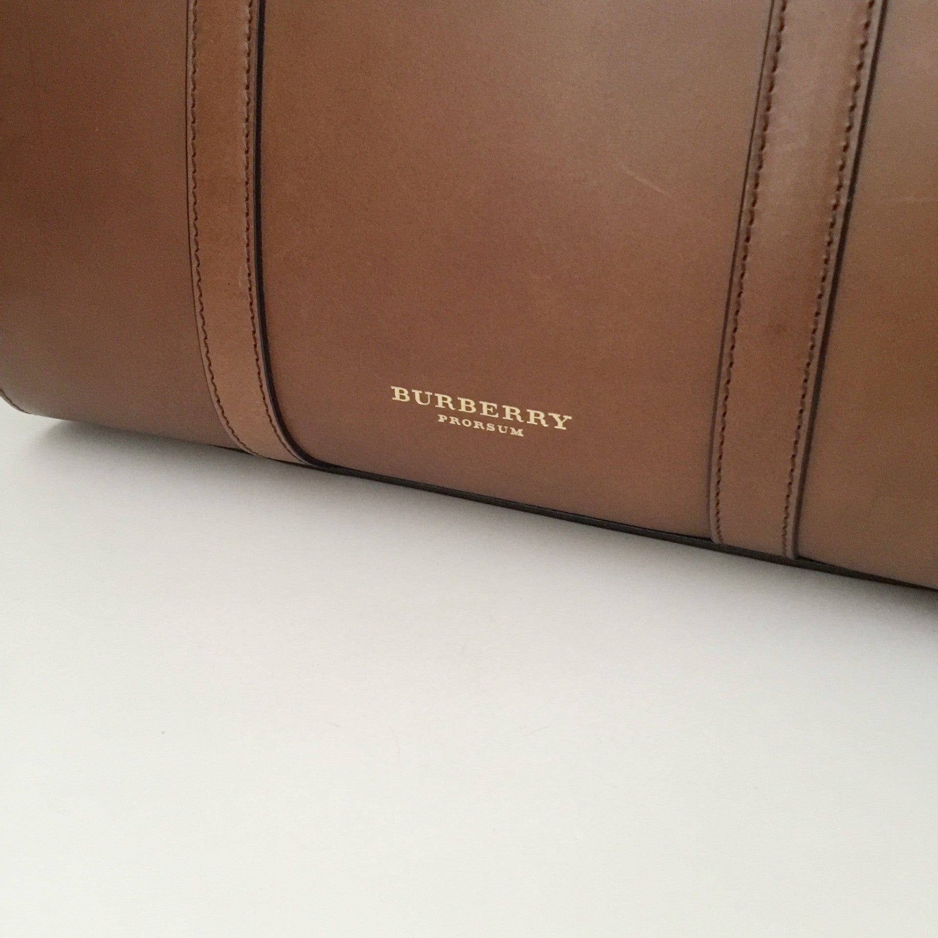 Authentic BURBERRY Brown Leather Handbag – Valamode