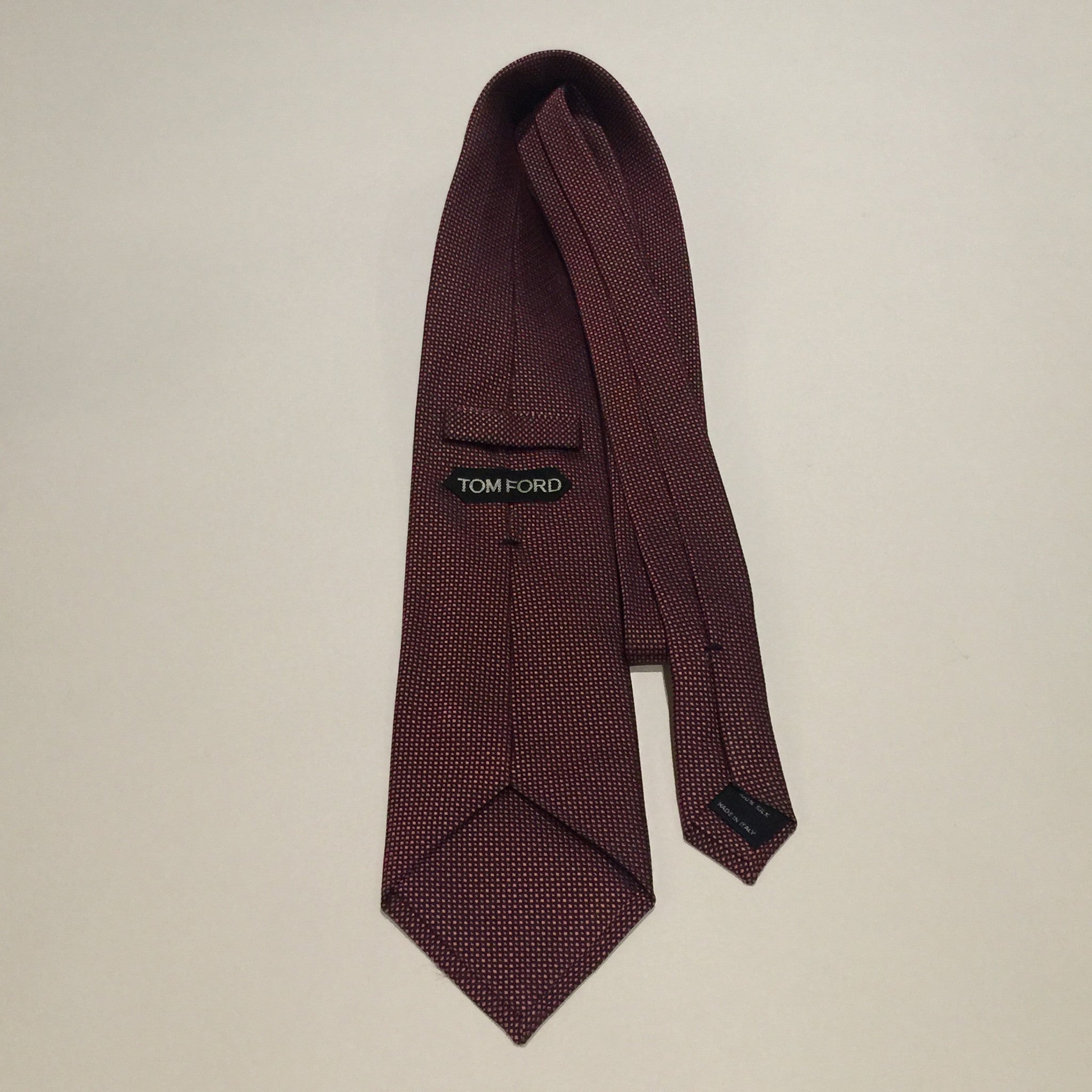 Authentic TOM FORD Burgundy Tie – Valamode