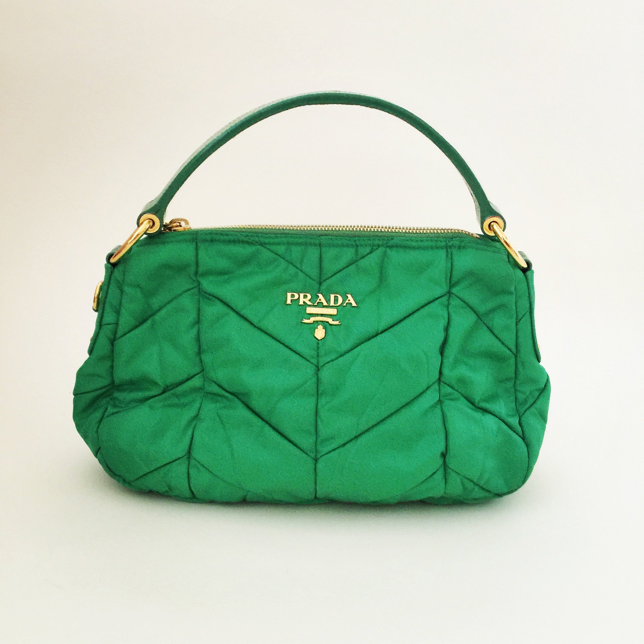 Authentic PRADA Bright Emerald Green Handbag – Valamode