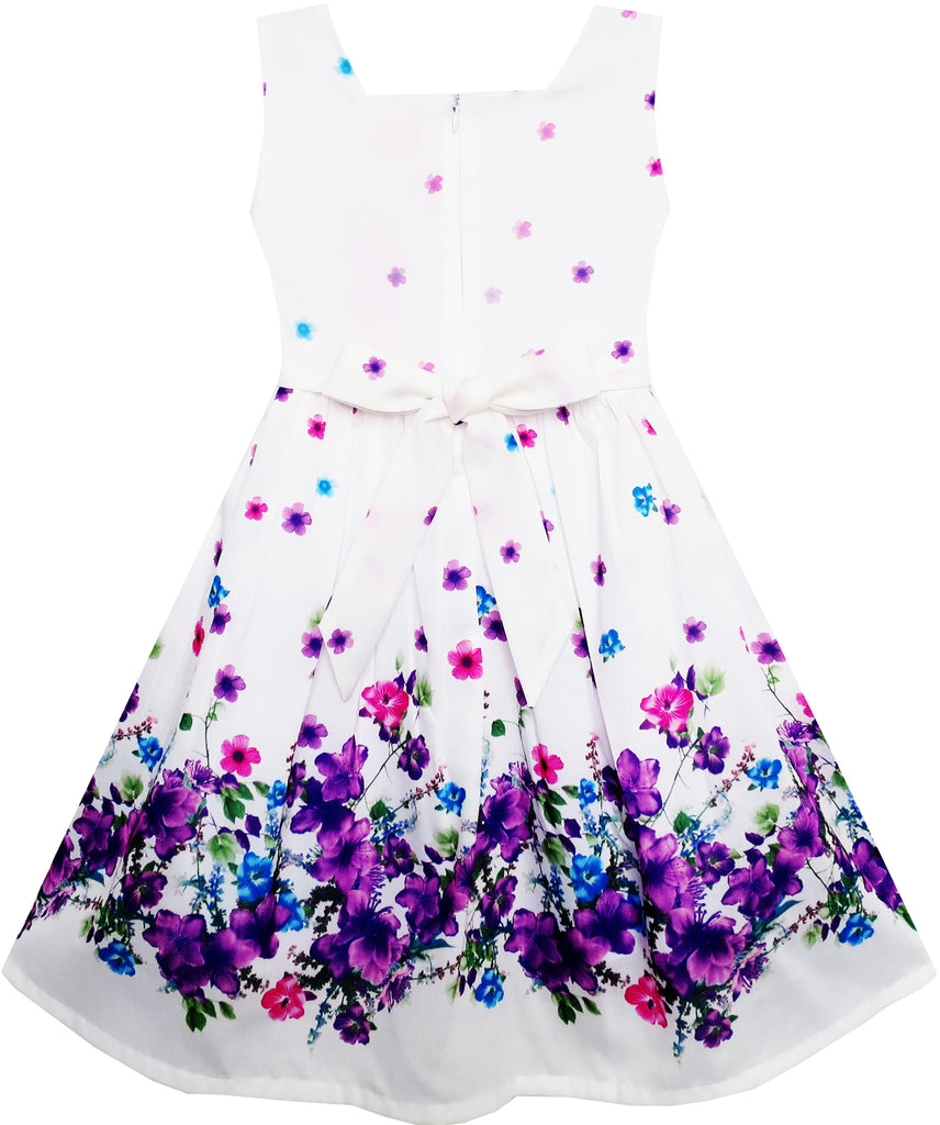 Girls Dress Elegant Princess Blooming Flower In Wind – Sunny Fashion