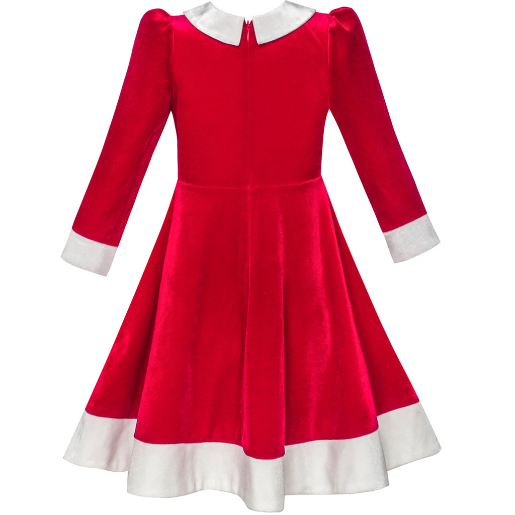 red velvet christmas dress