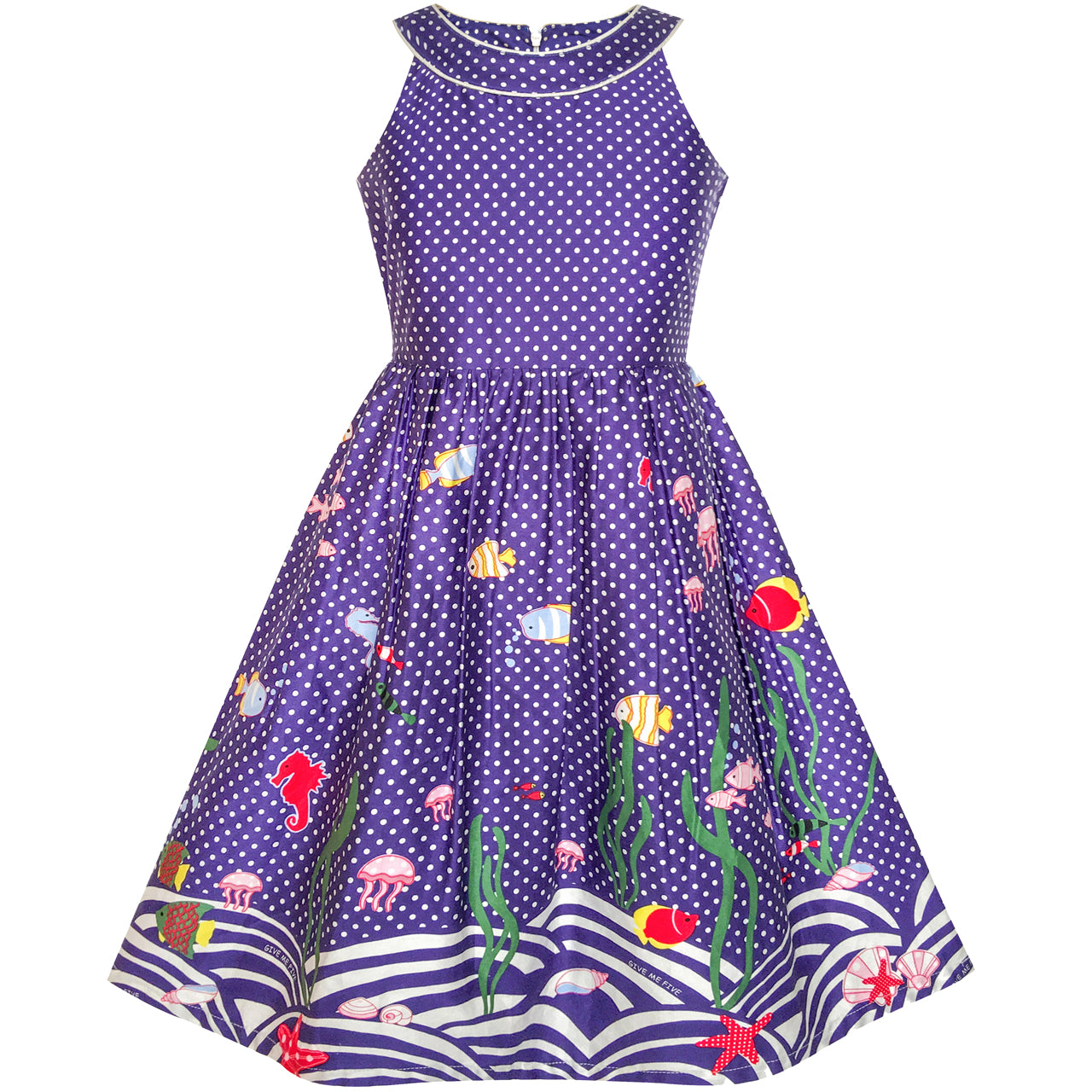 Girls Dress Navy Blue Butterfly Party Princess – Sunny Fashion