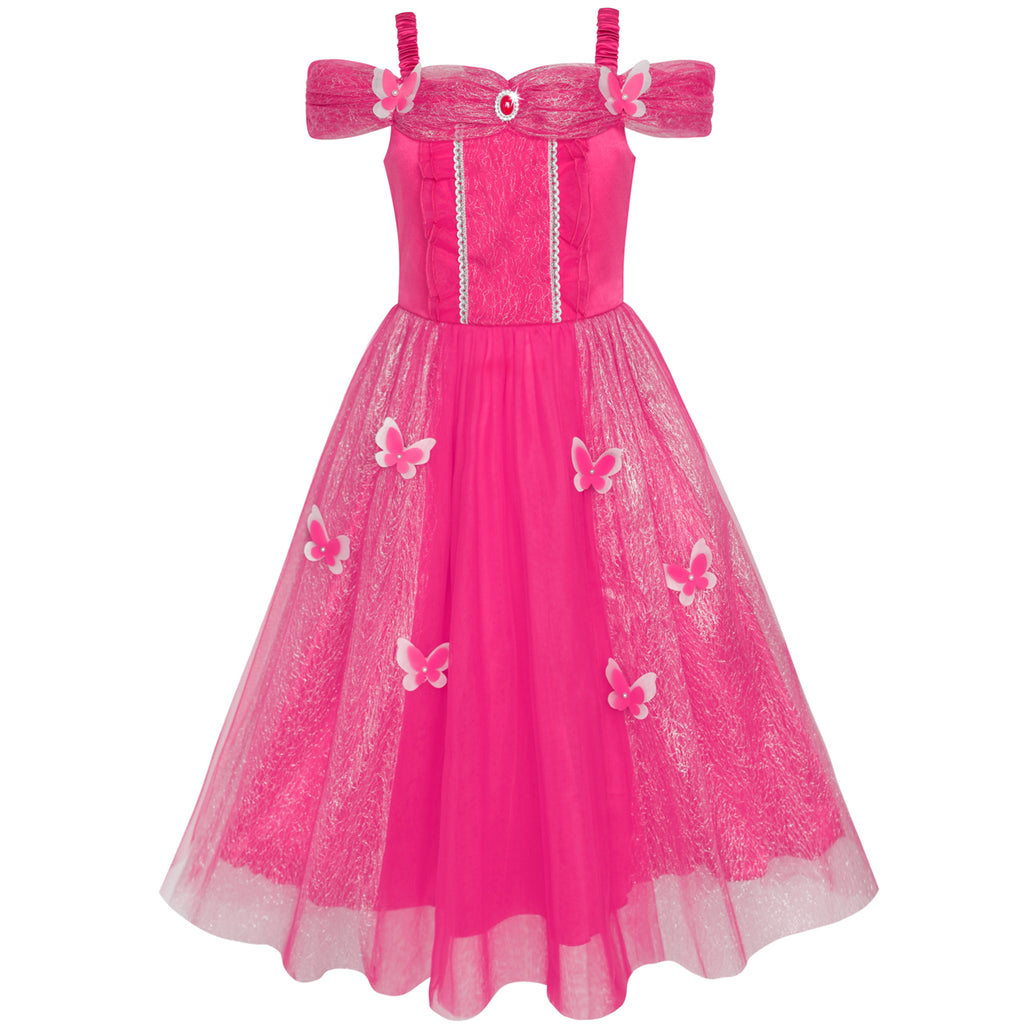Girls Dress Butterfly Dress Up Princess Costumes Party Dress – Sunny ...