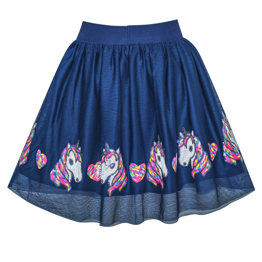 Girls Skirt Unicorn Horse Sequins Sparkling Tutu Dancing – Sunny Fashion