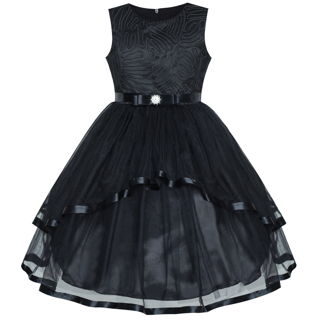 flower girl black dresses
