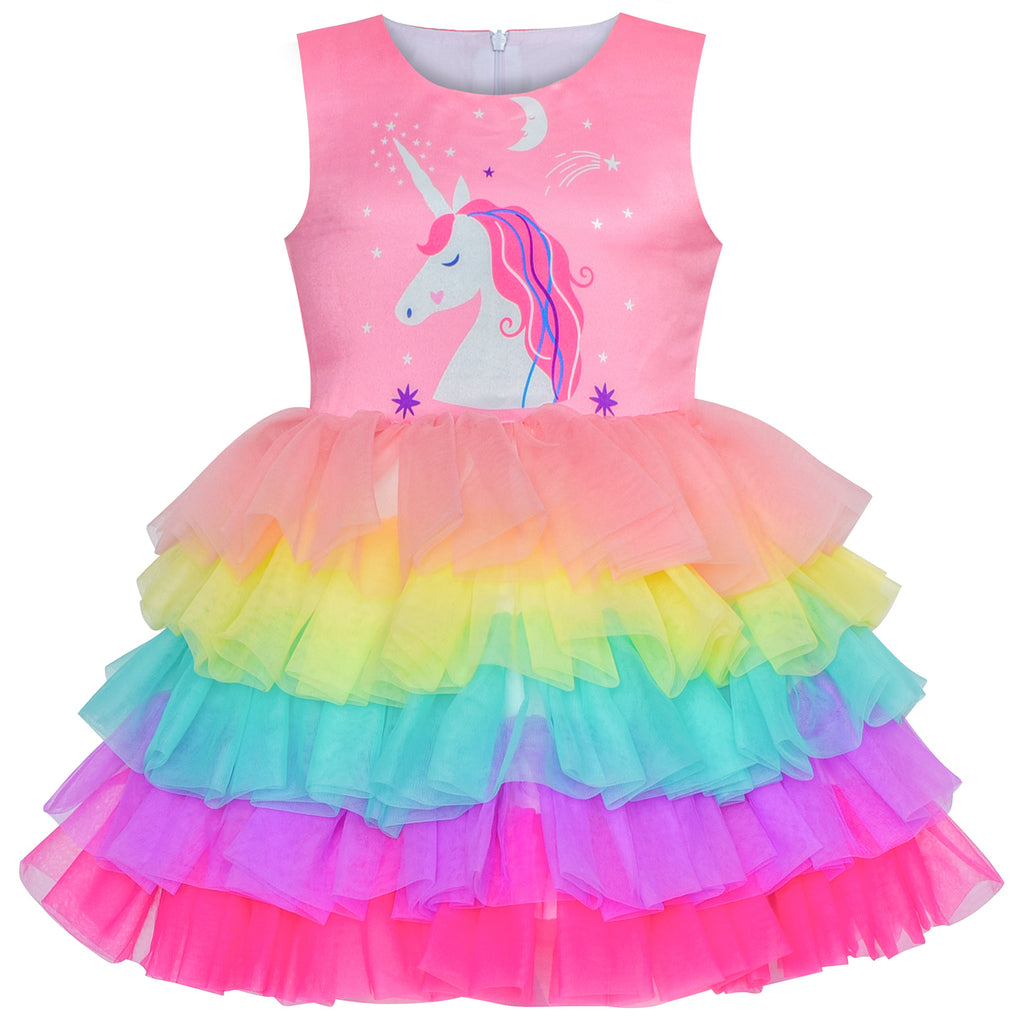 unicorn birthday dress size 8