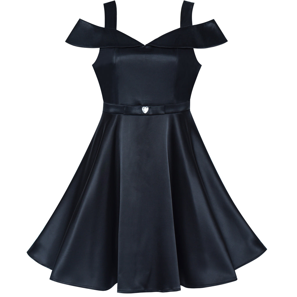 black one piece dress for girl
