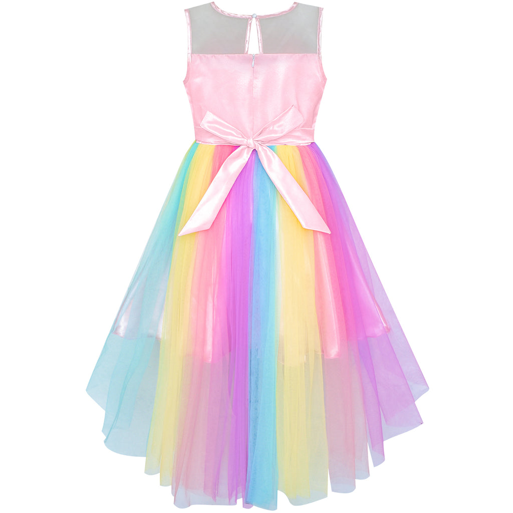 Flower Girls Dress Unicorn Rainbow Halloween Costume Party – Sunny Fashion