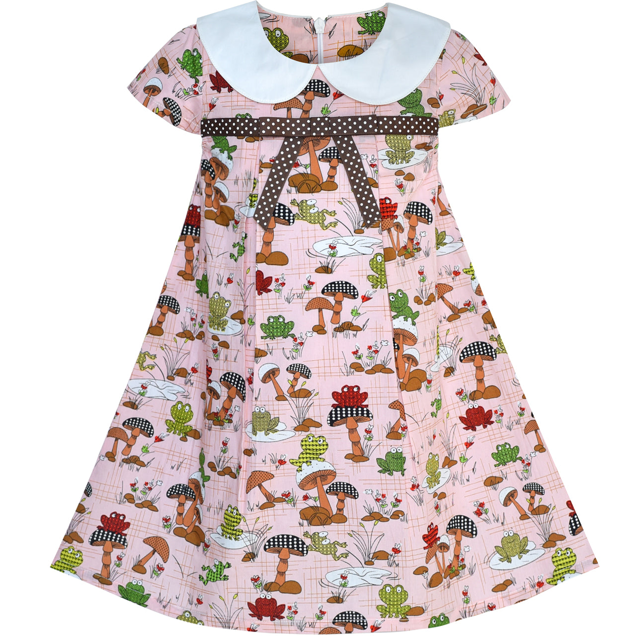  ZPINXIGN Kids Cute Clothes Cat Mushroom Dress for