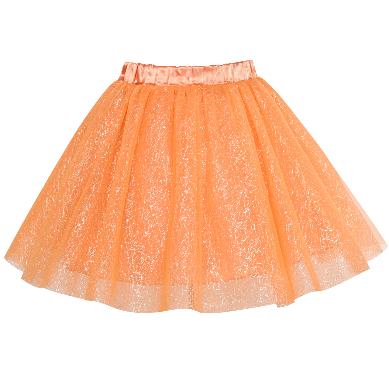 Girls Dress Bow Tie Orange White Color Contrast – Sunny Fashion